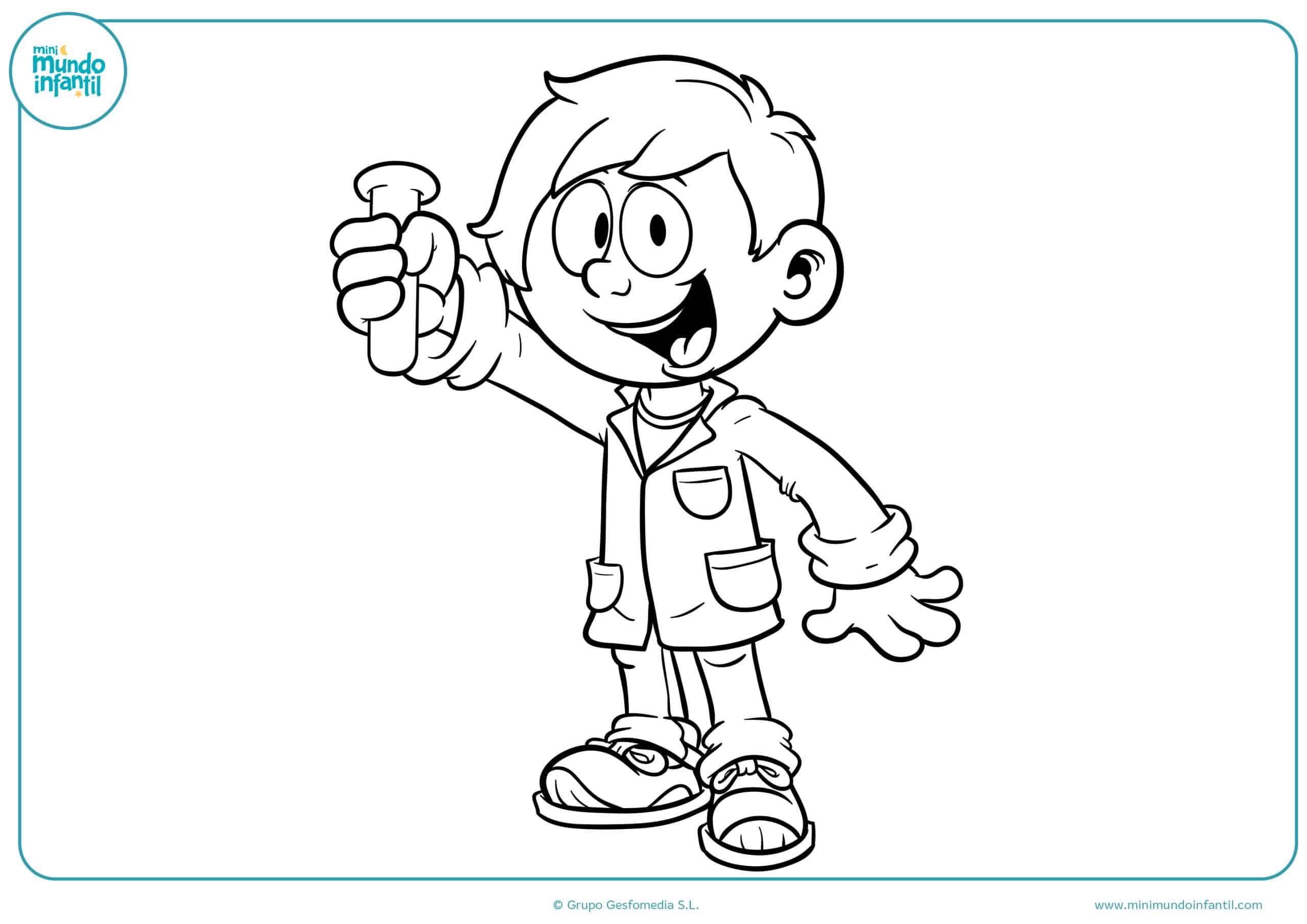 Dibujos colorear profesiones para pintar