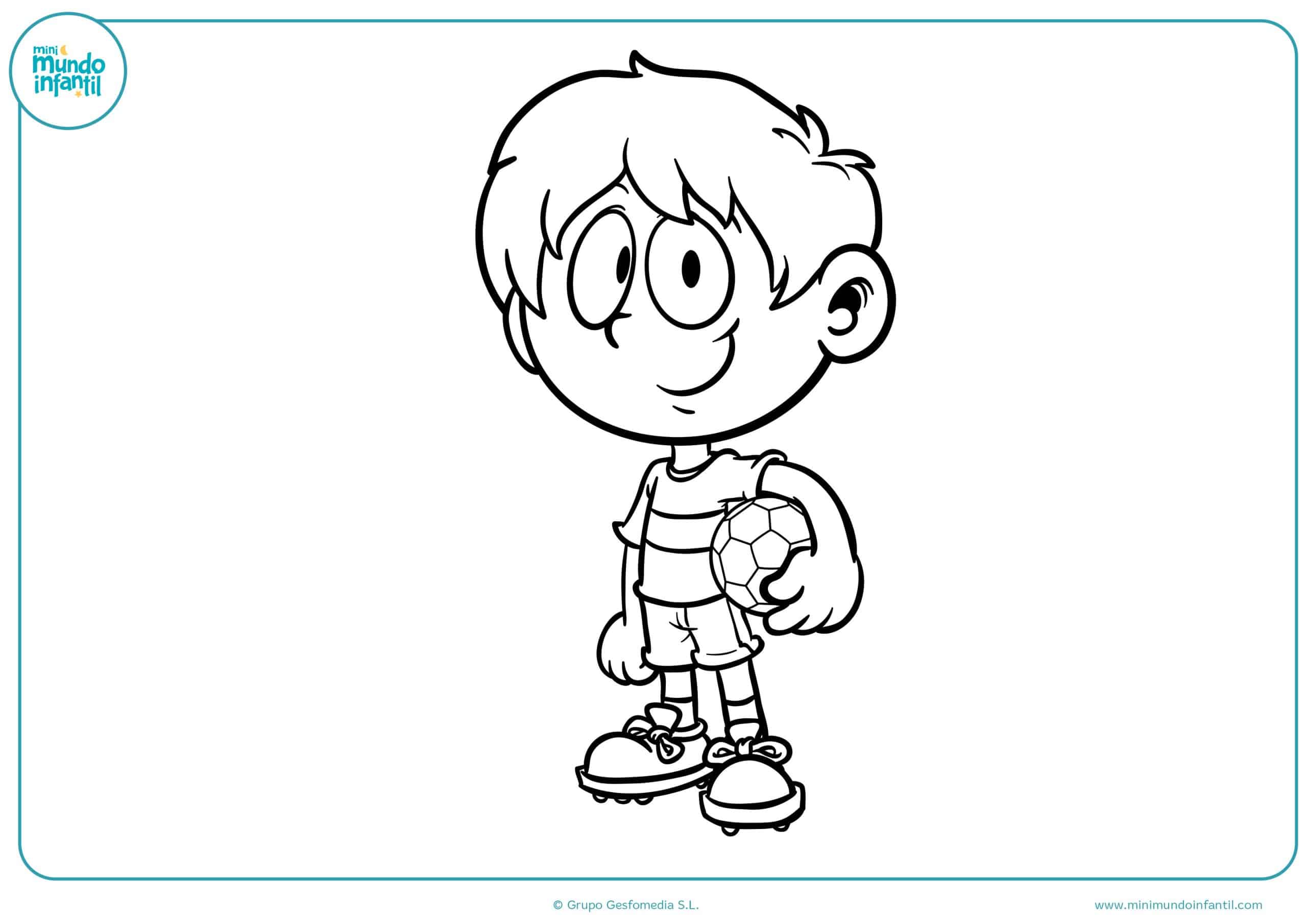 Colorear dibujos fútbol gratis