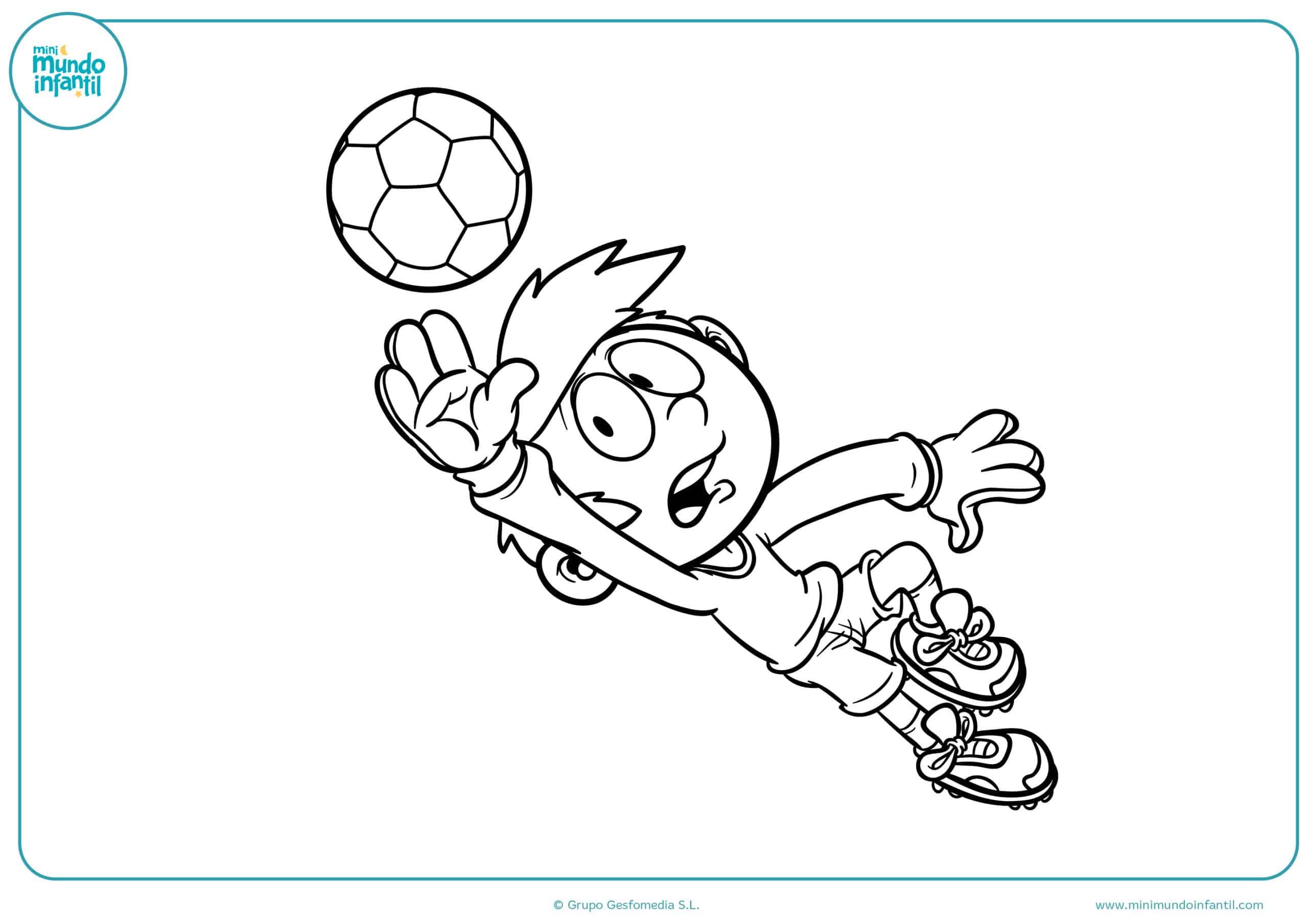 Los mejores dibujos de fútbol para colorear e imprimir