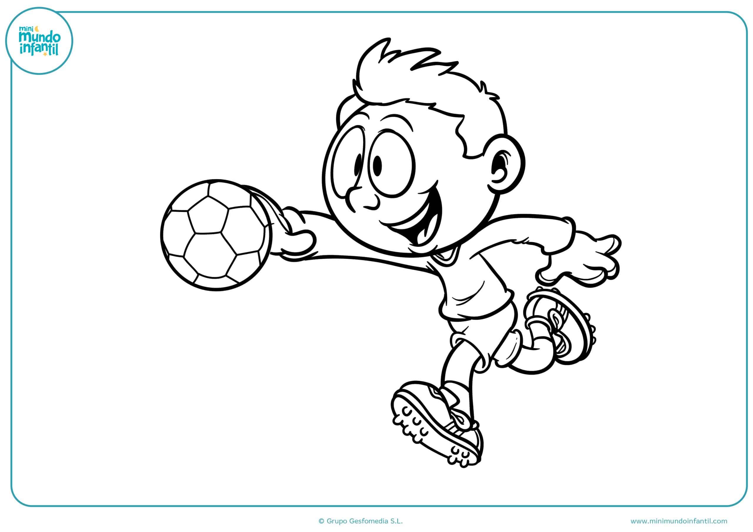Dibujos de fútbol para colorear gratis