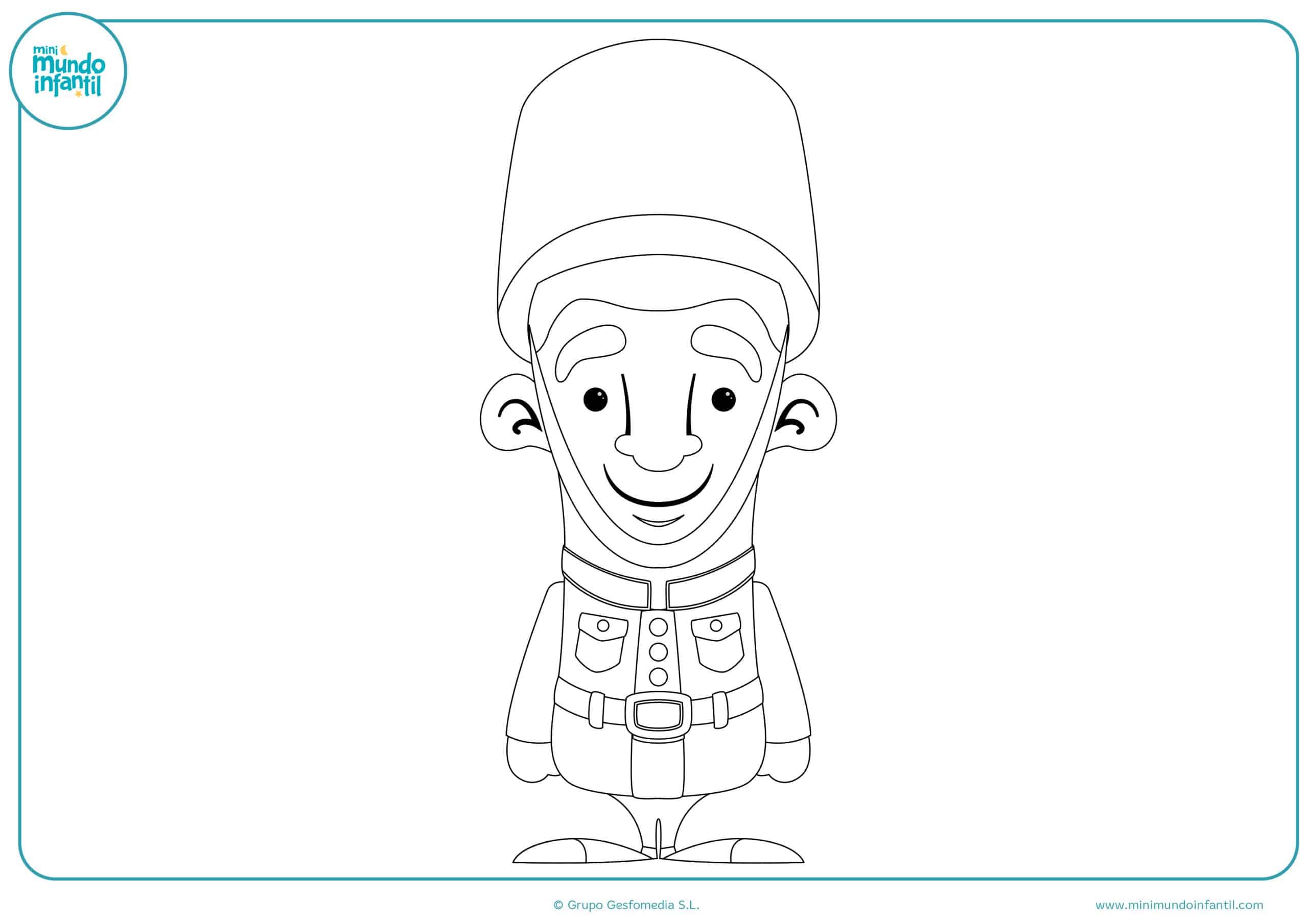 Profesiones colorear niños pequeños