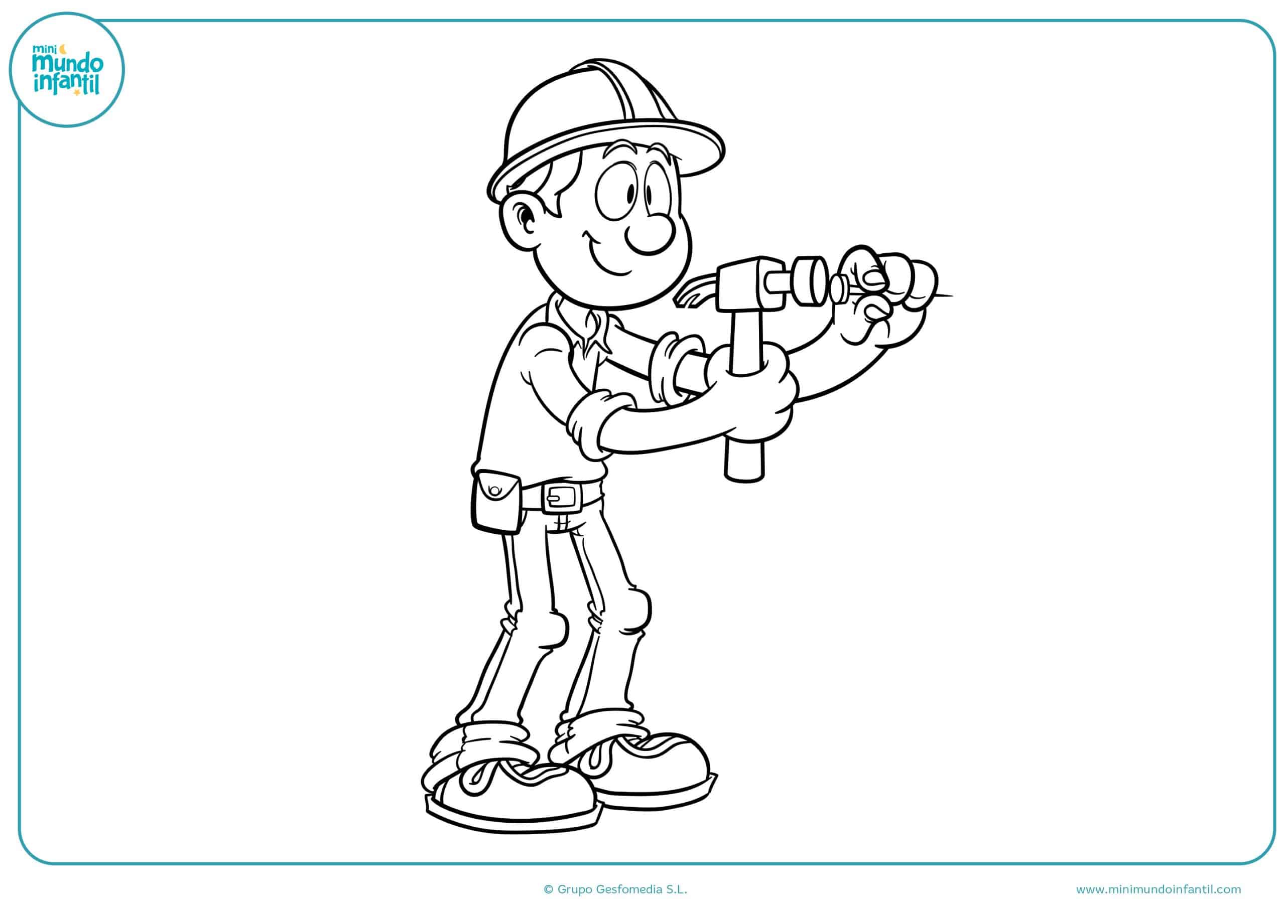 Pintar dibujos profesiones