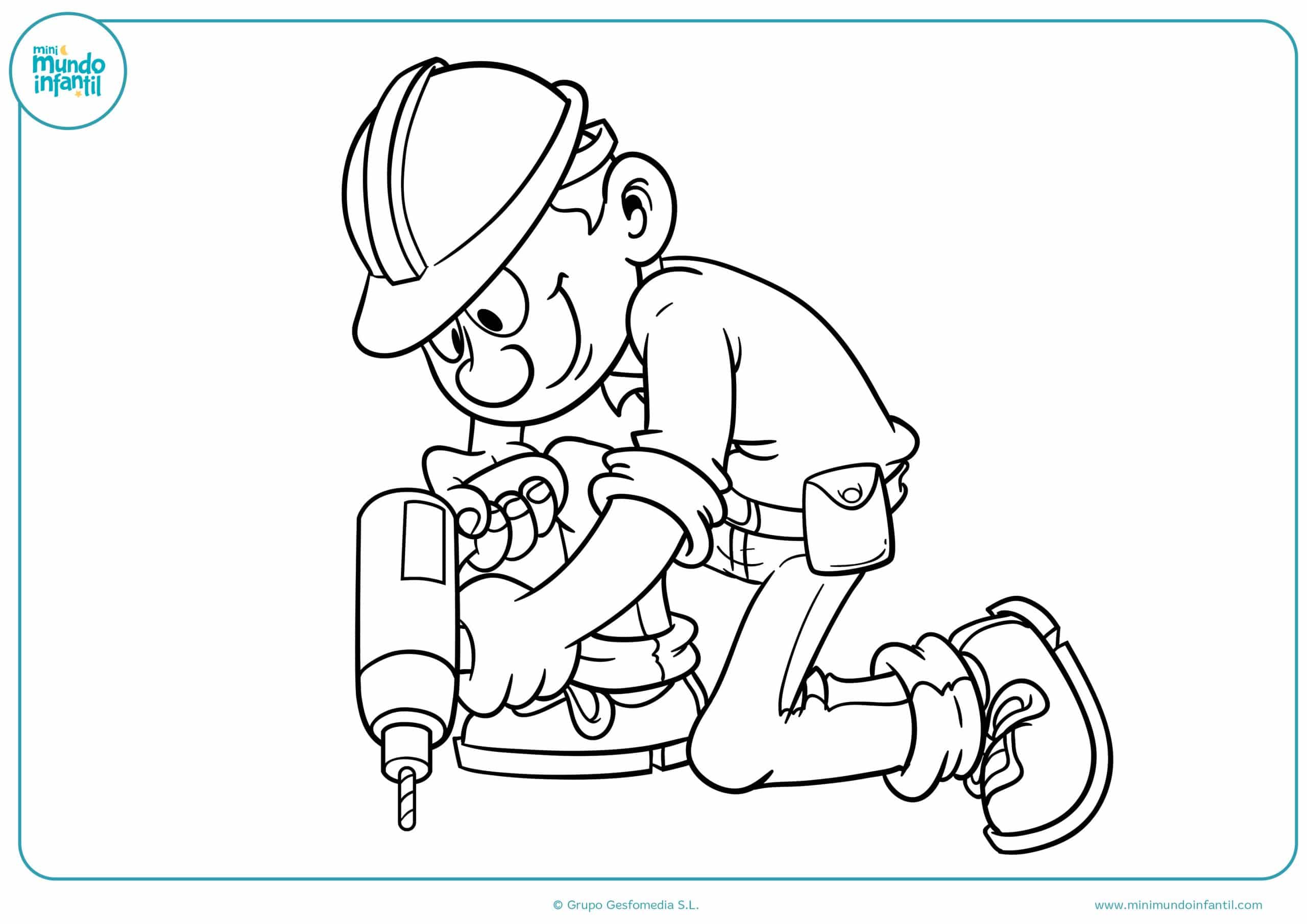 Dibujos para pintar profesiones