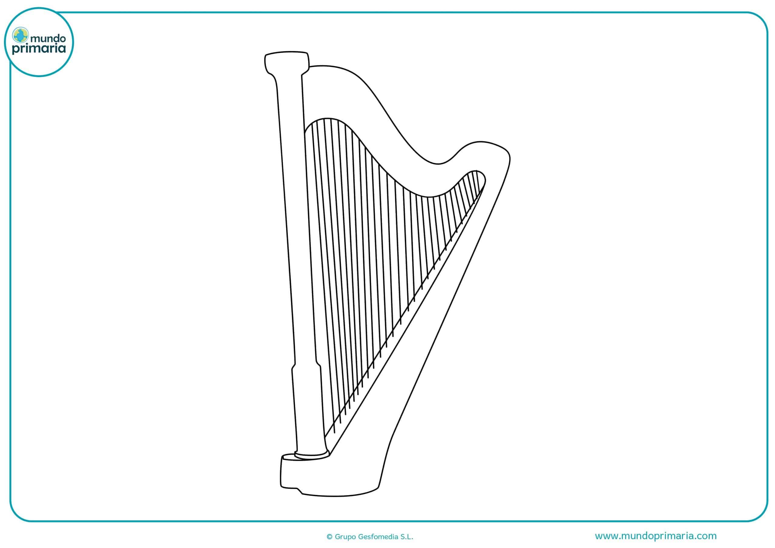 Dibujos instrumentos musicales para pintar