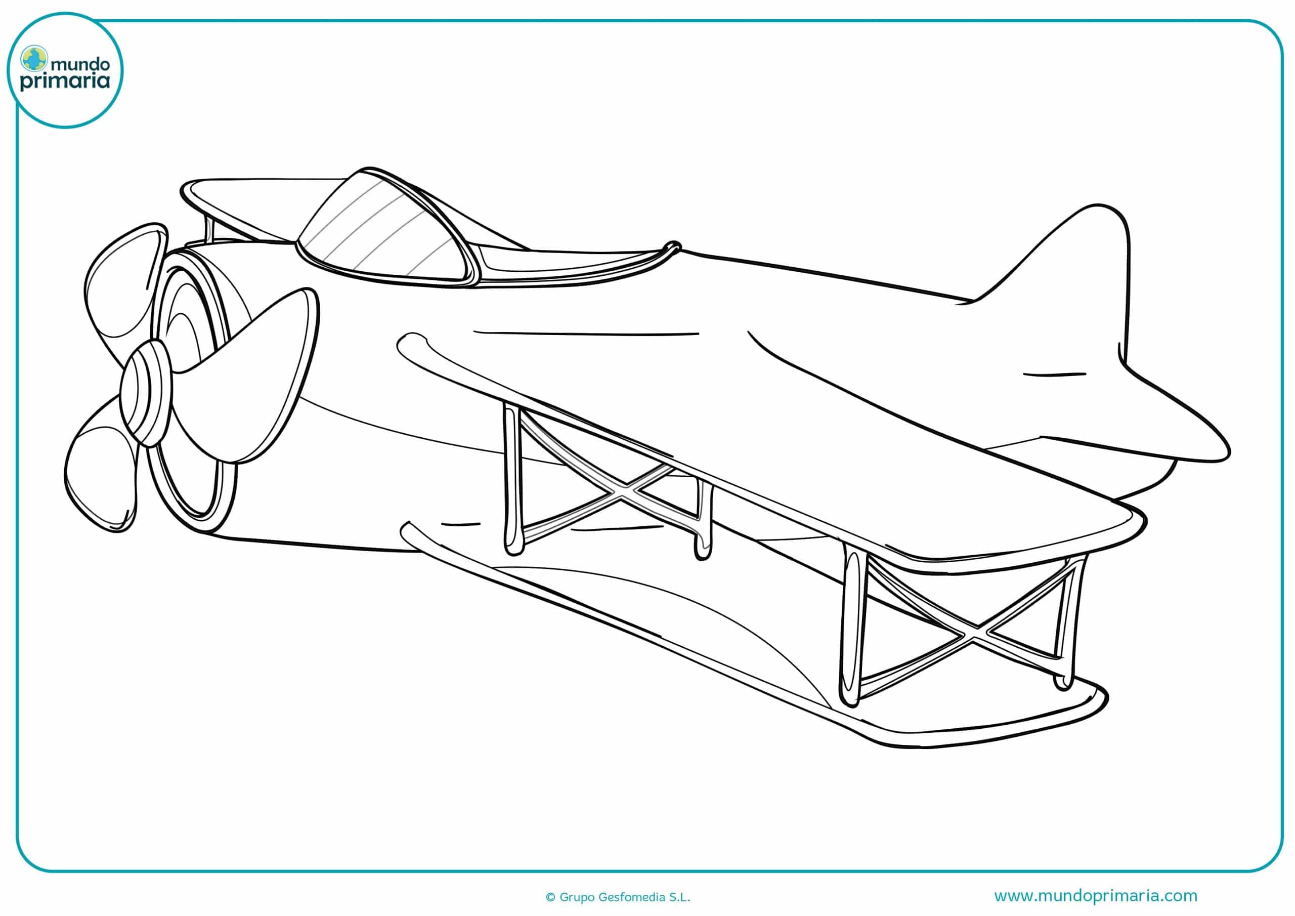 ▷ Dibujos de Aviones y Avionetas para Colorear ✈