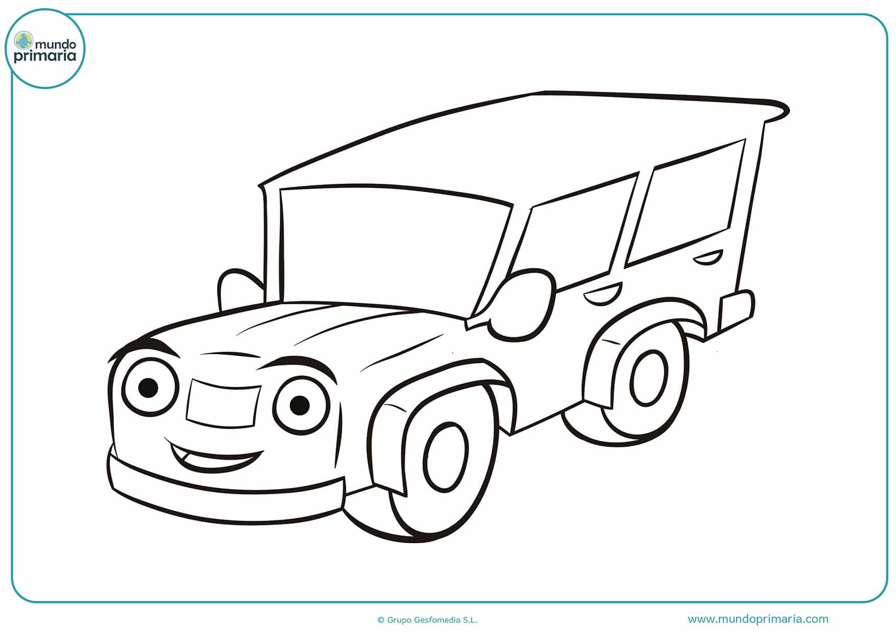 Dibujos colorear camiones
