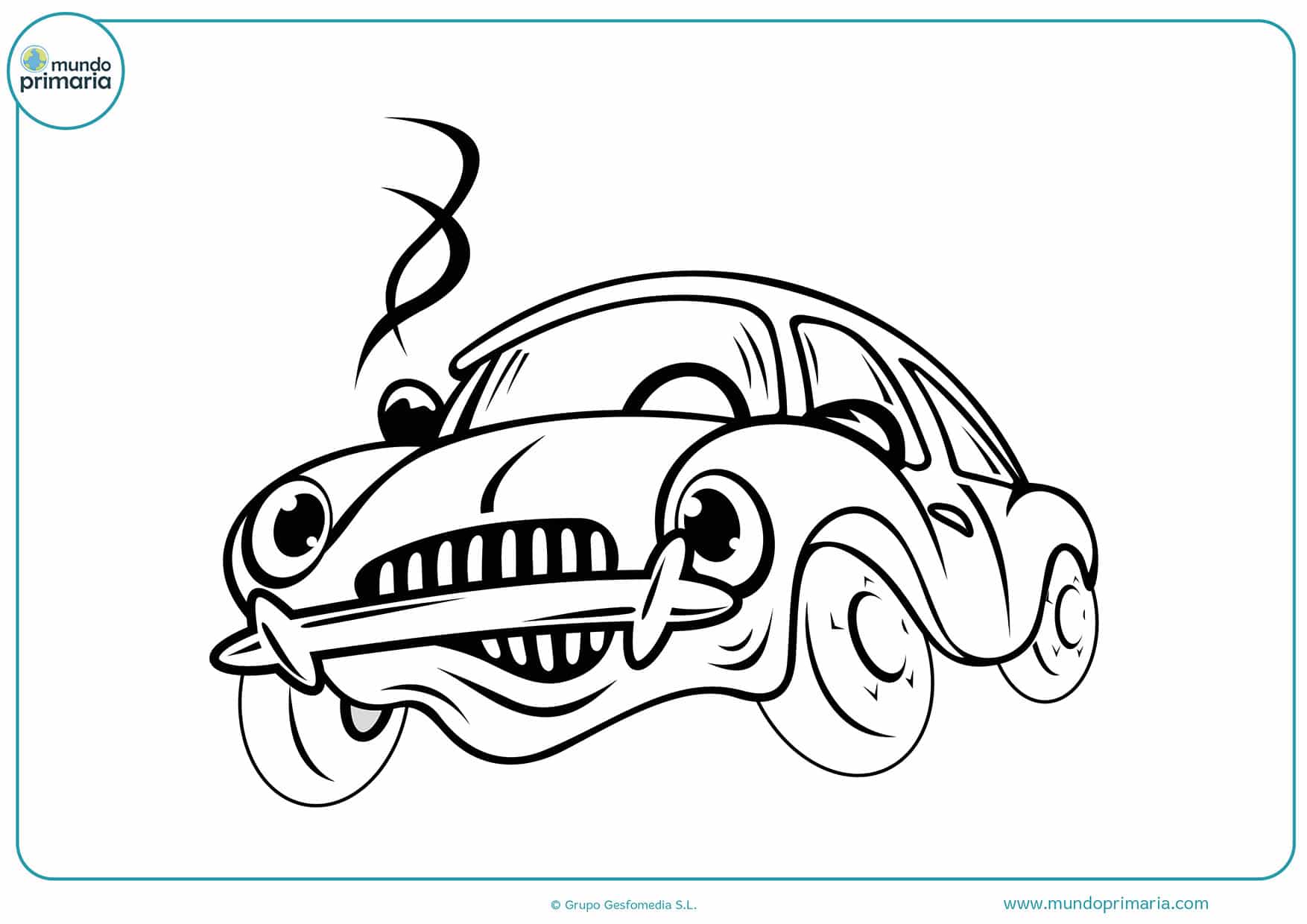 Dibujos coches colorear para imprimir