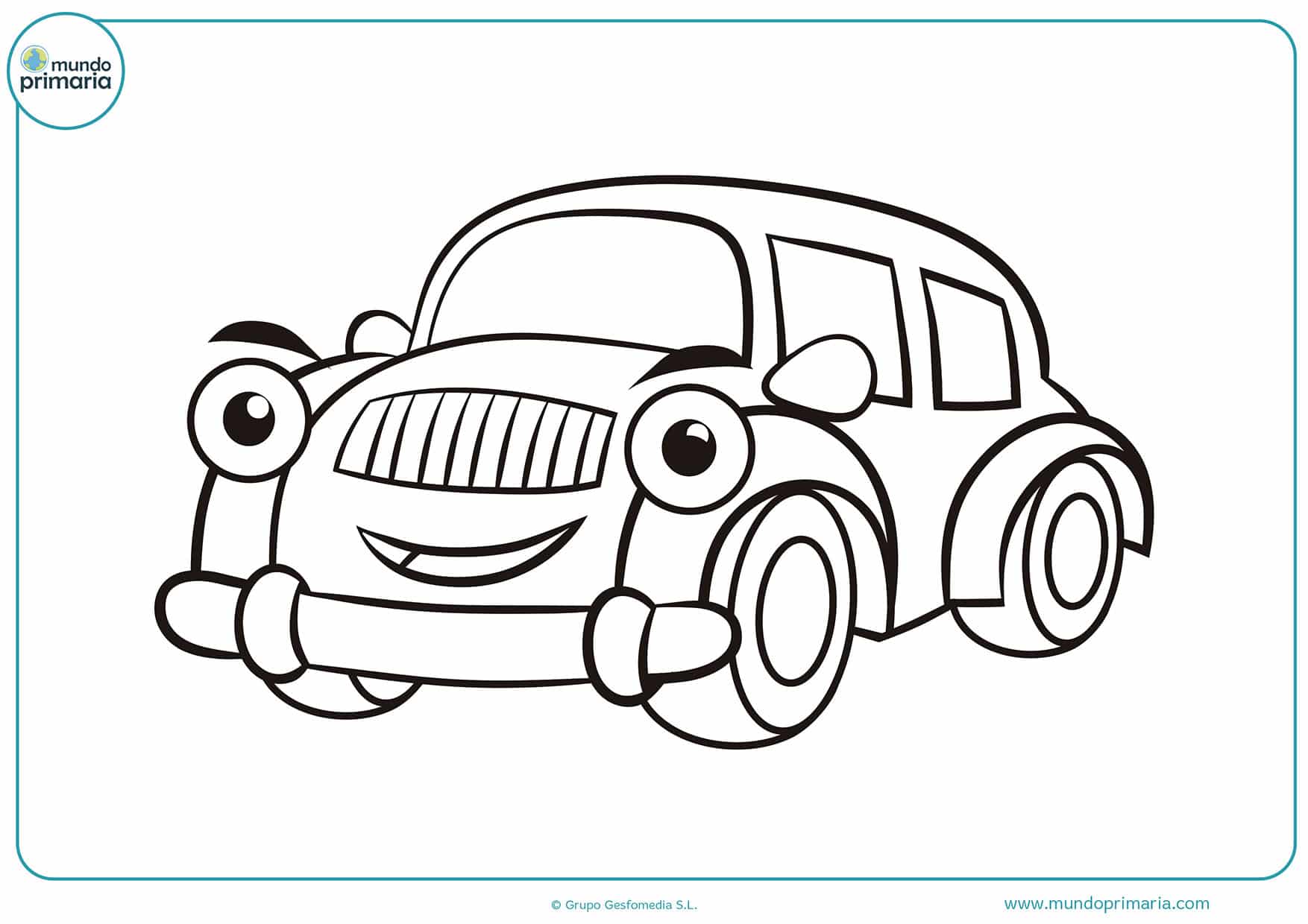 Colorear dibujos coches gratis