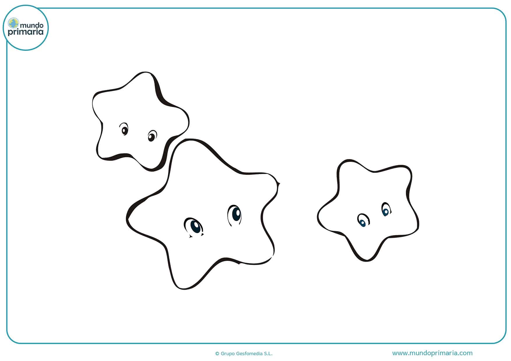 Dibujos estrellas colorear