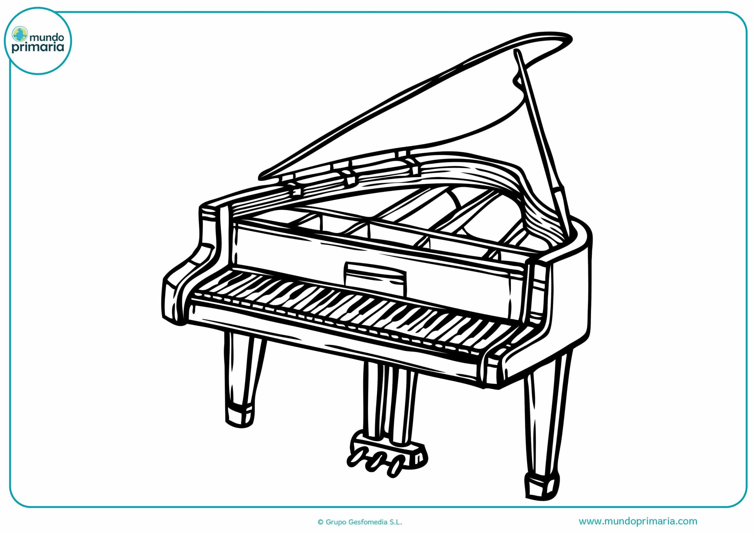 Colorear instrumentos musicales on line