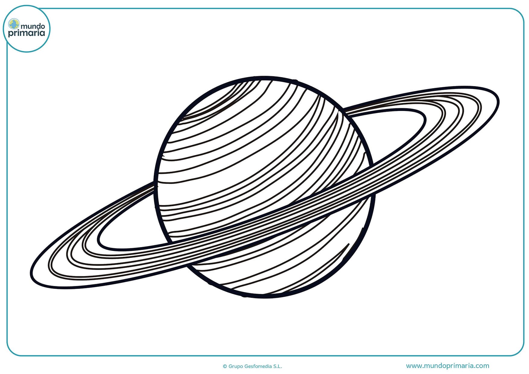 Dibujos de planetas para colorear - Mundo Primaria