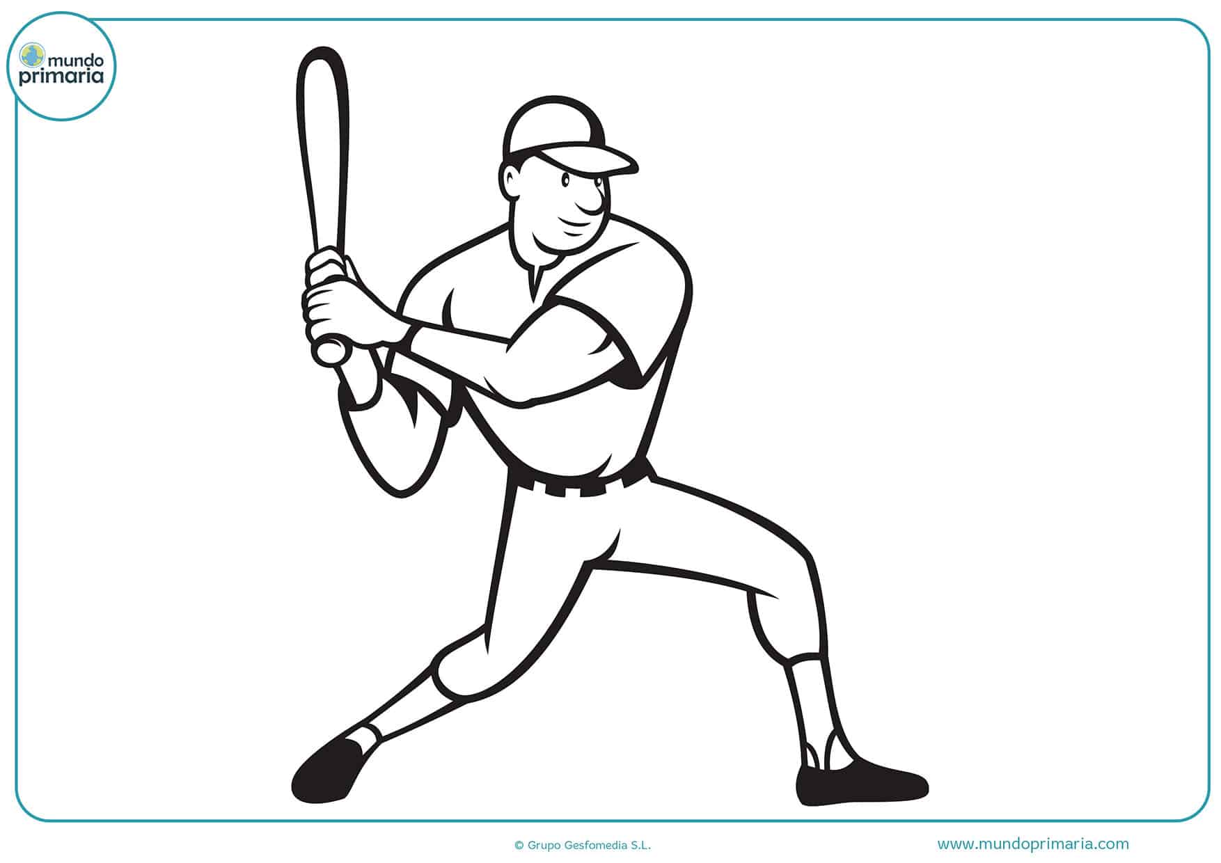 Dibujos para colorear beisbol