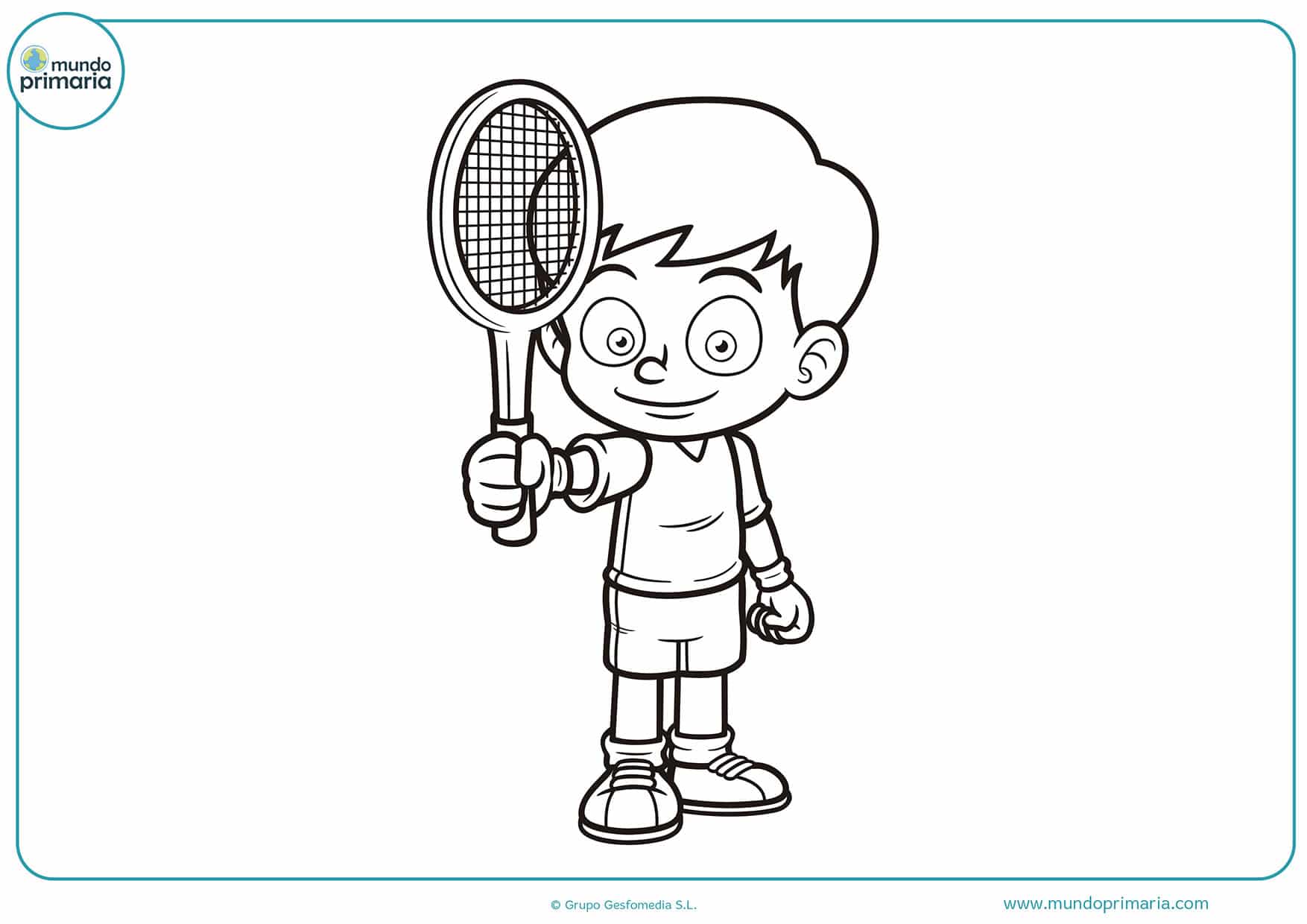 Dibujos colorear tenis