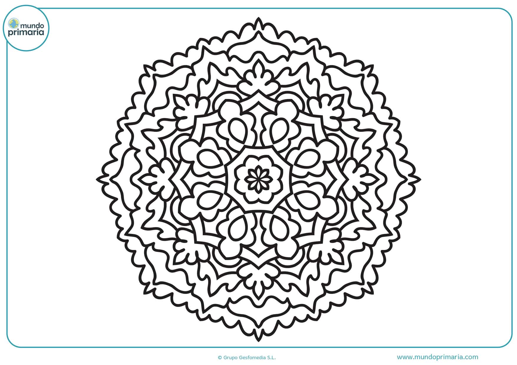 Mandalas dibujo colorear