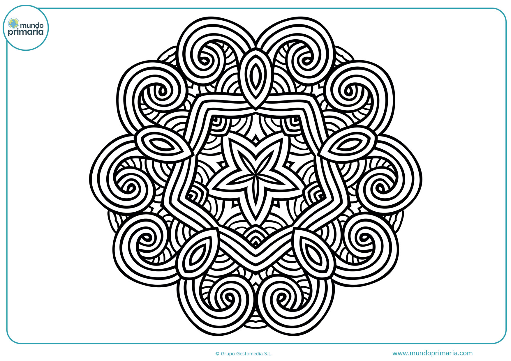 Dibujos para pintar mandalas