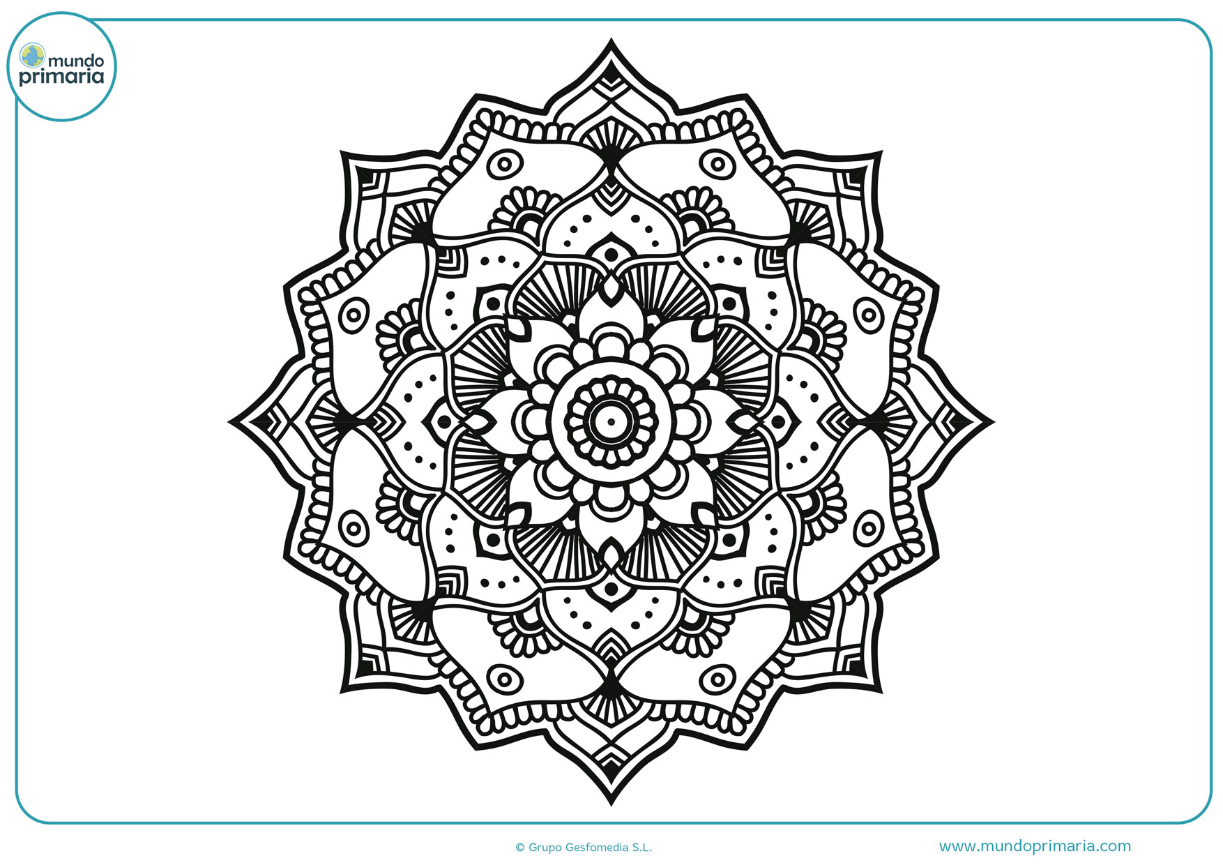 Dibujos colorear mandalas niñas