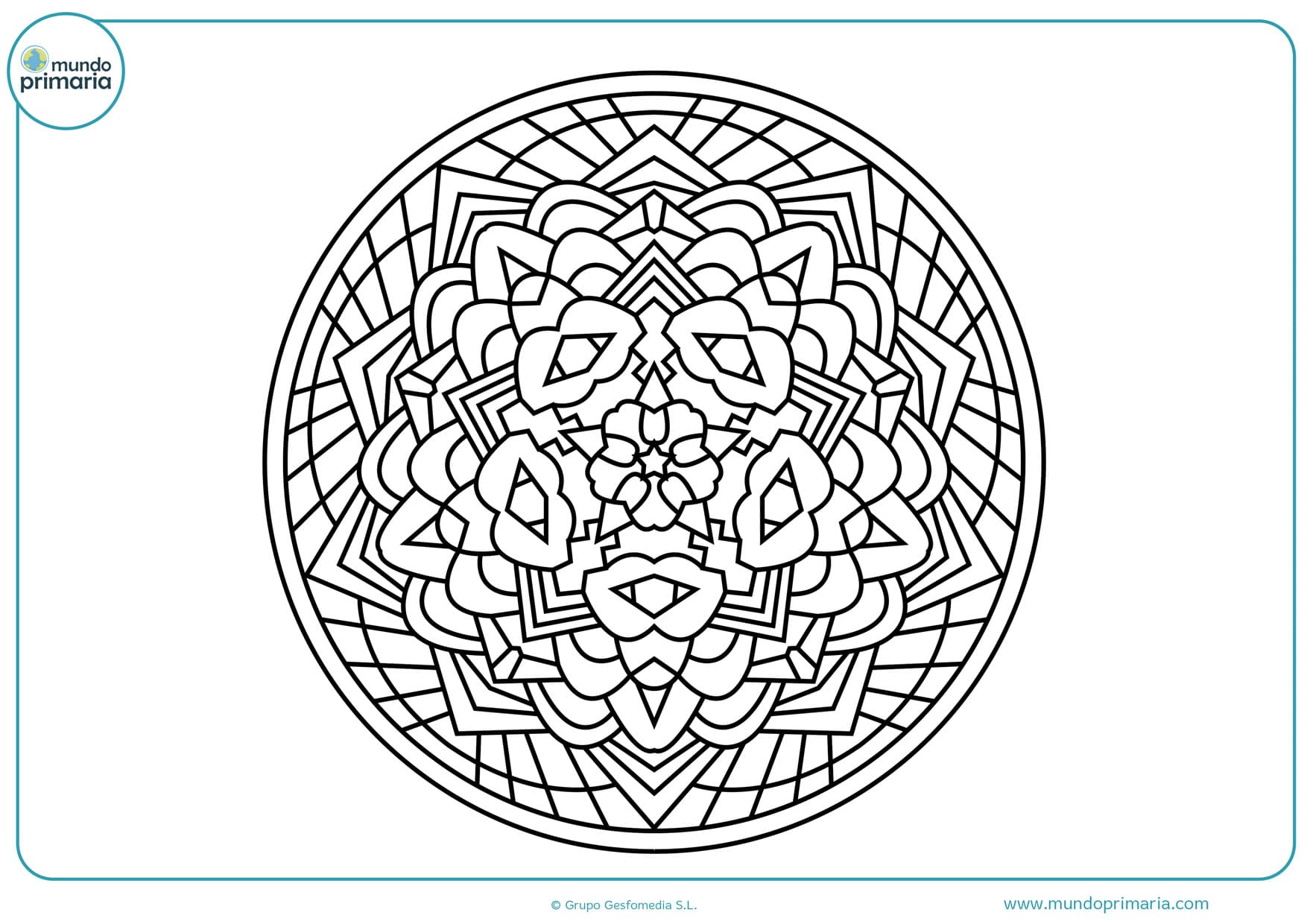 Mandalas colorear niños pequeños