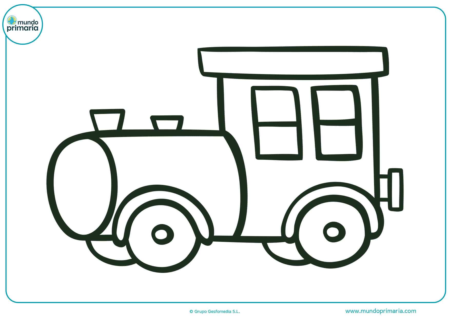 ▷ Dibujos de Trenes para Colorear Infatiles → para Imprimir