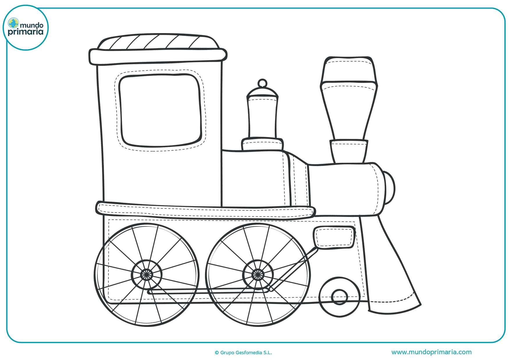 ▷ Dibujos de Trenes para Colorear Infatiles → para Imprimir