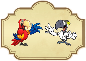 Resultado de imaxes para el loro y la cacatua