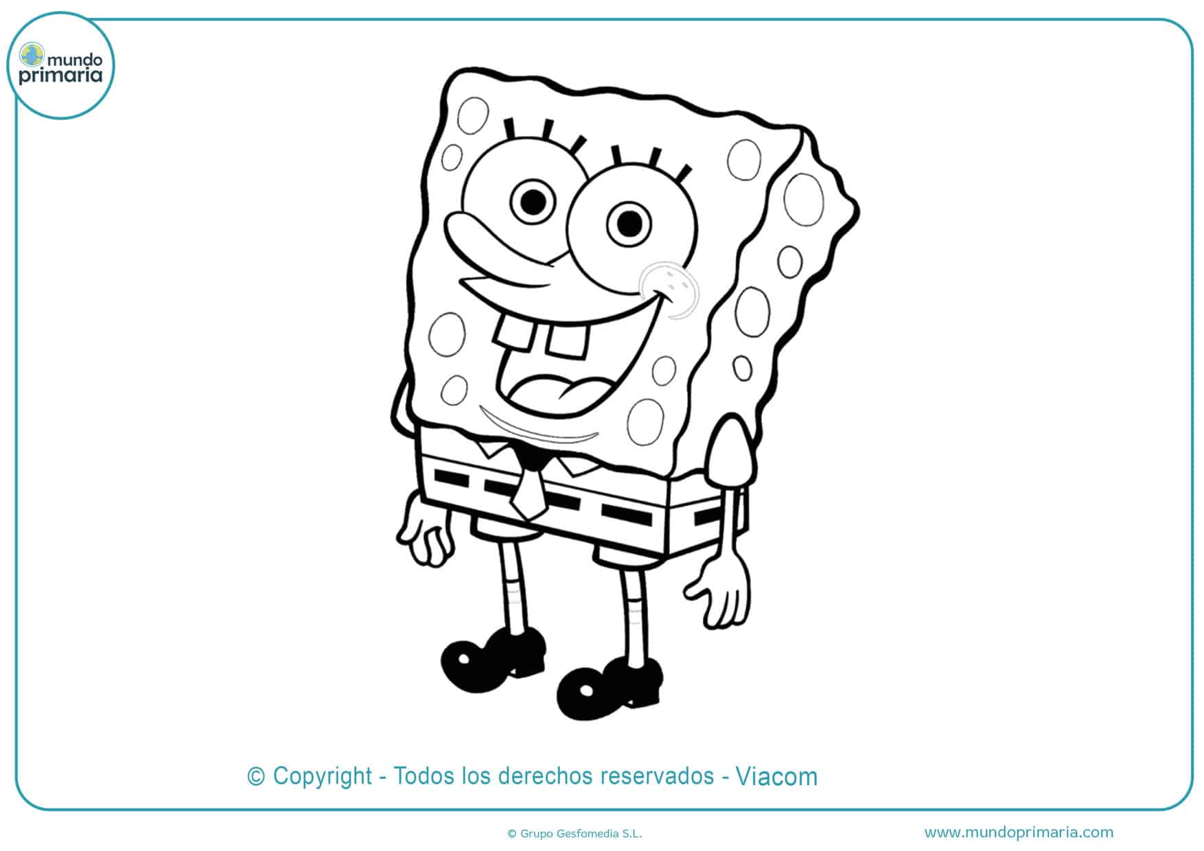 bob esponja dibujos para colorear