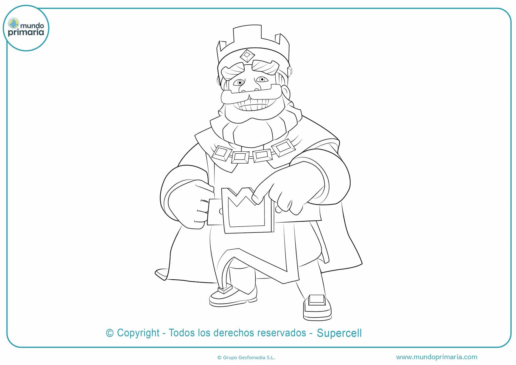 dibujos para colorear clash royale