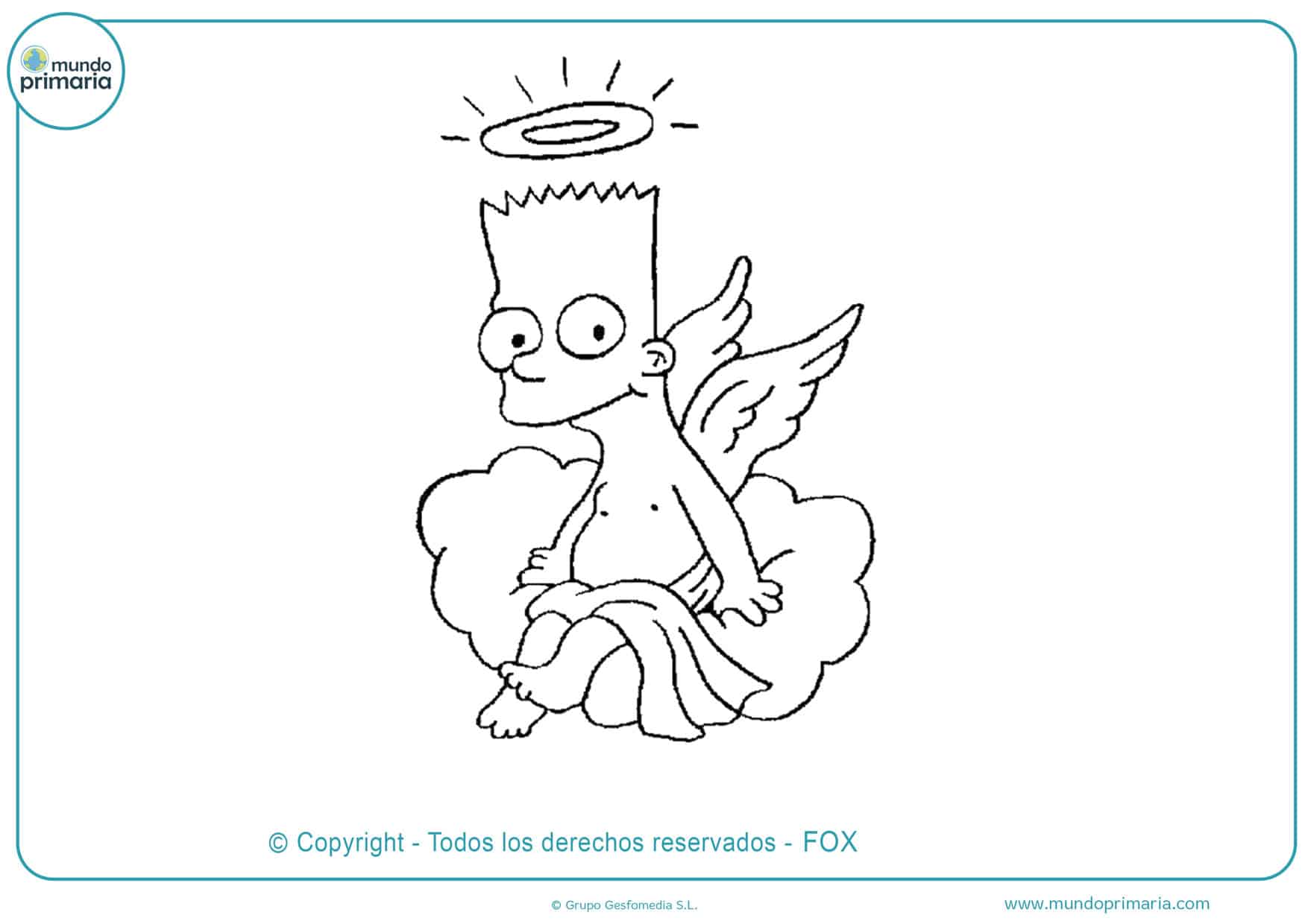 dibujos animados para colorear de los simpson