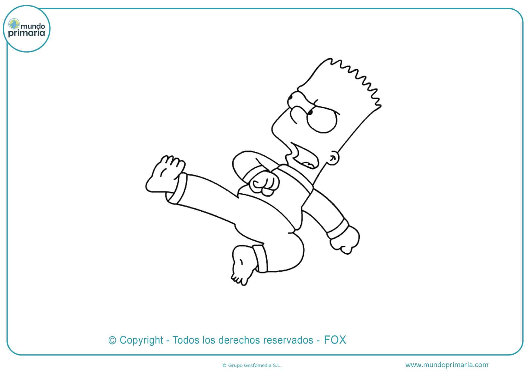 Dibujos de Los Simpson para Colorear 【Fáciles de Imprimir】