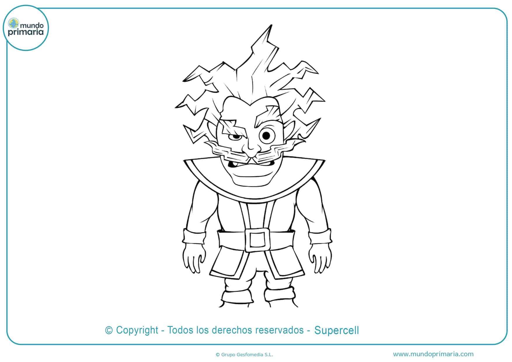 Dibujos de Clash Royale para Colorear e Imprimir - Mundo Primaria