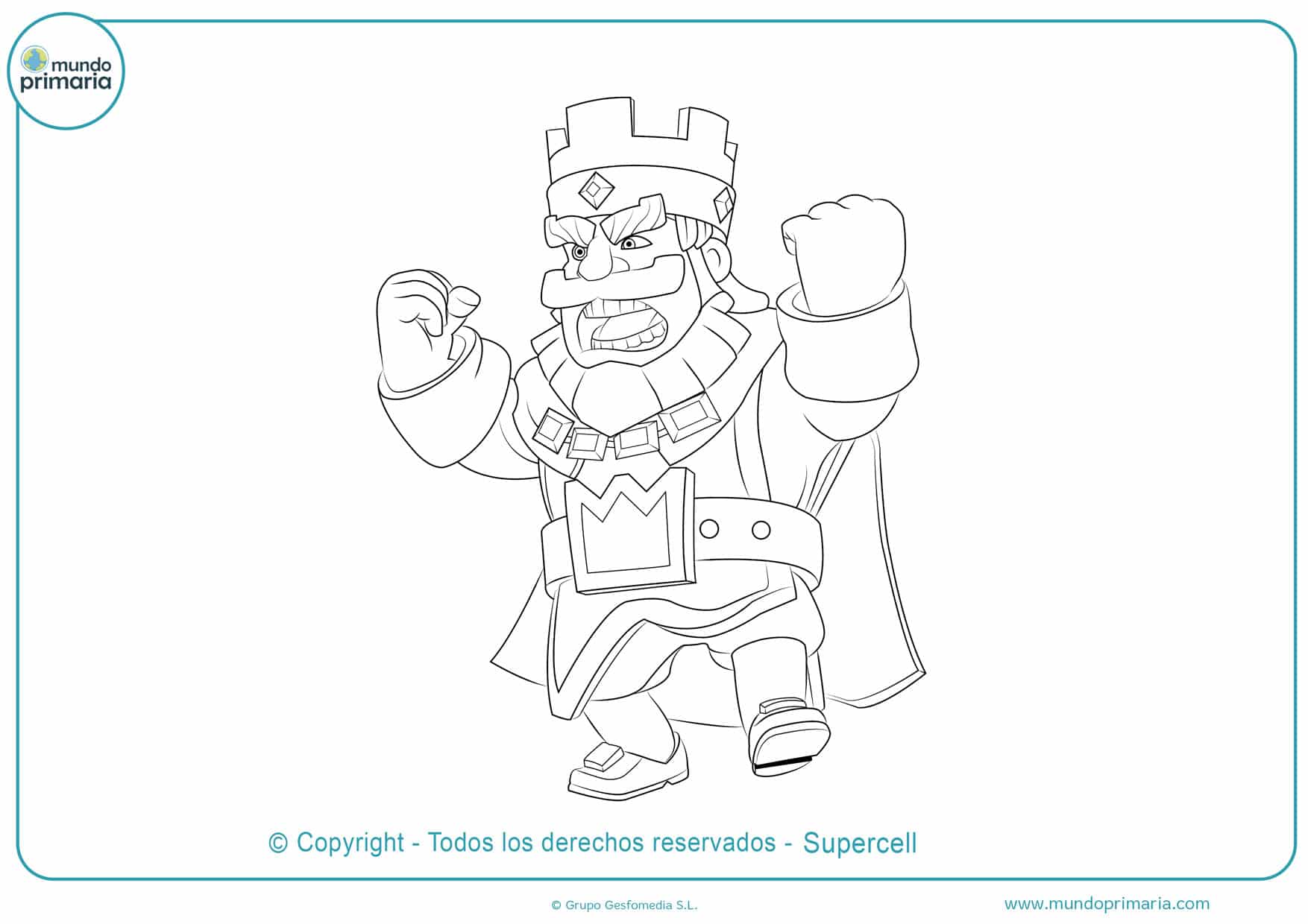 Dibujos de Clash Royale para Colorear e Imprimir - Mundo Primaria
