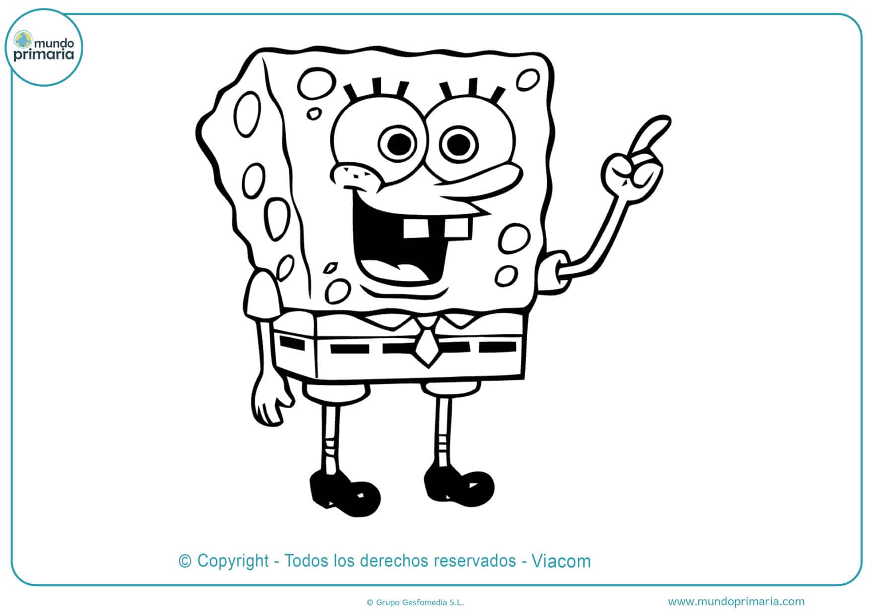 ❋ Dibujos de Bob Esponja para Colorear【Imprimir y Pintar】