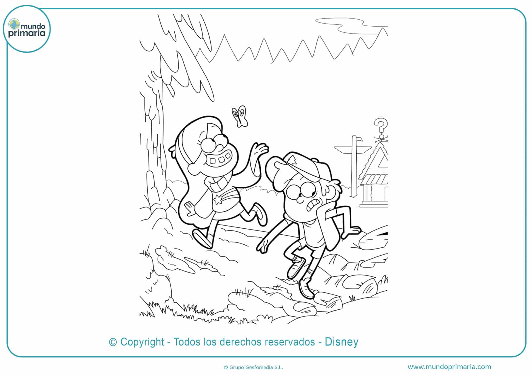 dibujos para colorear de gravity falls un verano de misterios