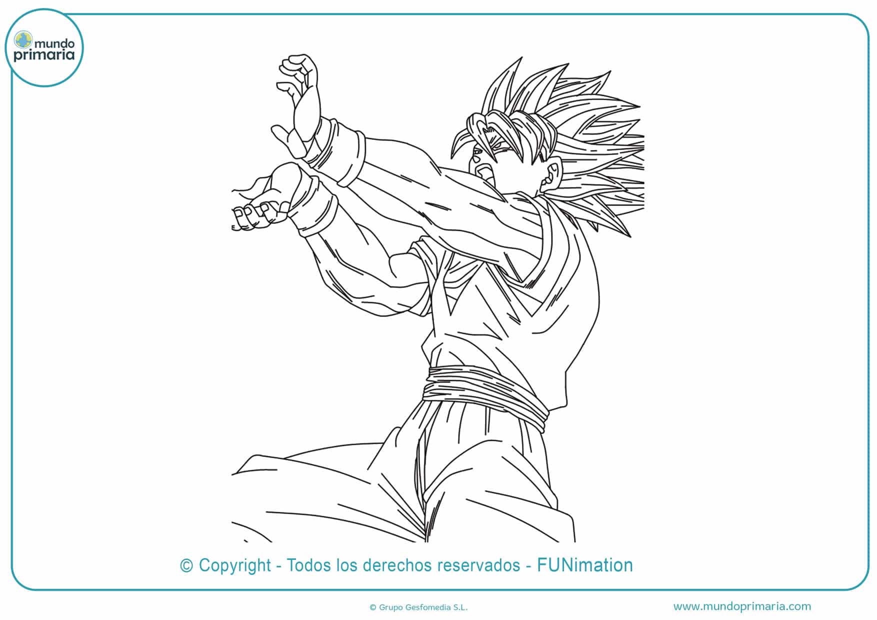 ▷ Dibujos de Goku y Son Goku para Colorear 【Listos para Imprimir】