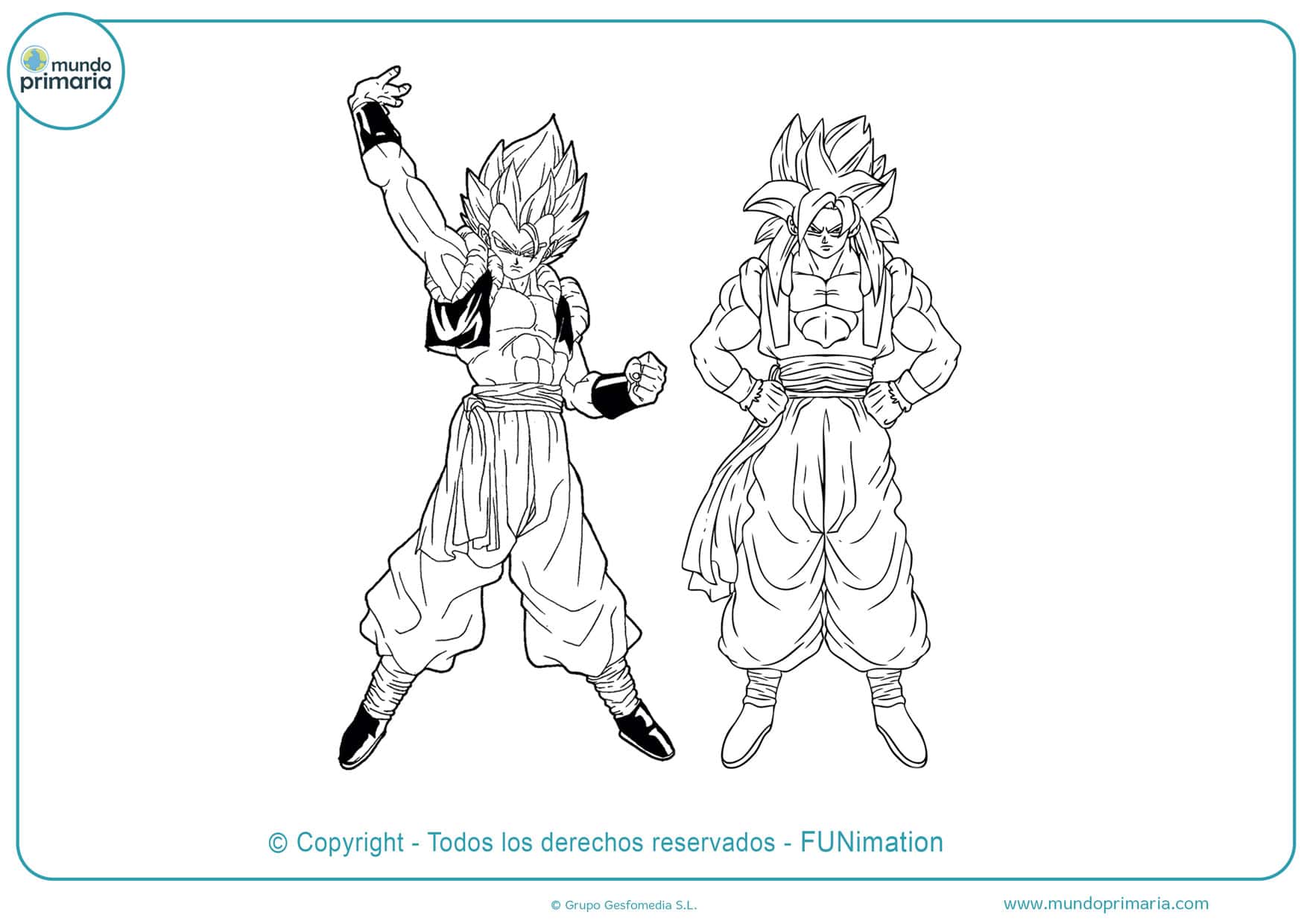 ▷ Dibujos de Goku y Son Goku para Colorear 【Listos para Imprimir】