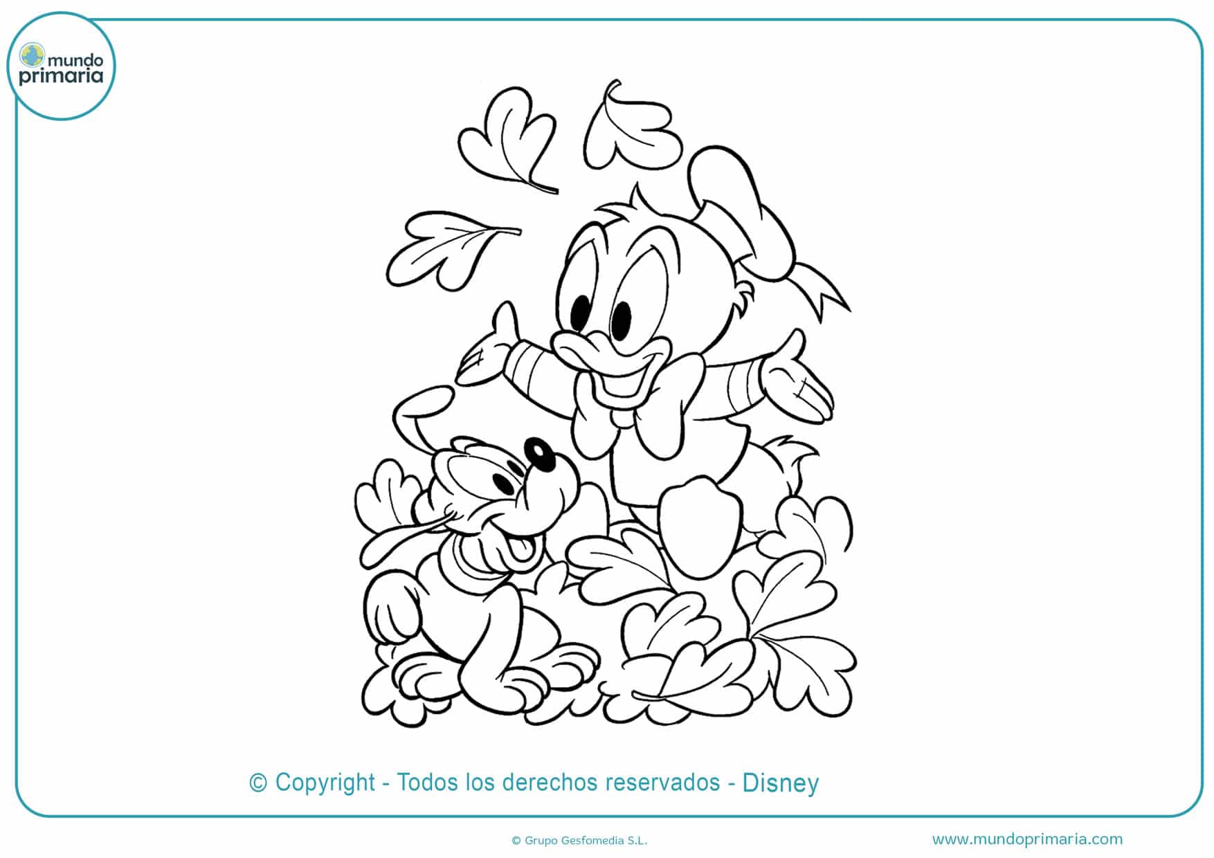 Dibujos De Disney Para Colorear Mundo Primaria