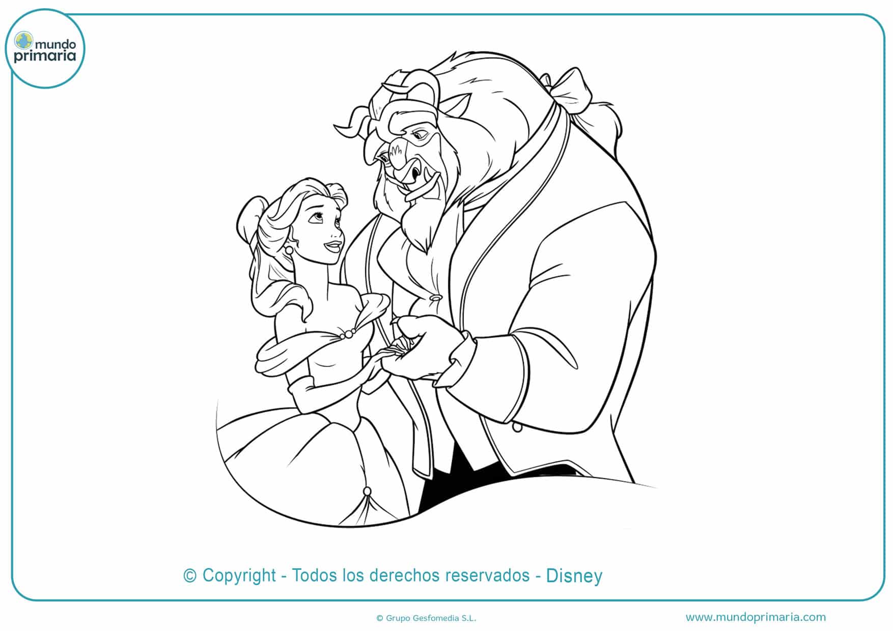 Dibujos De Disney Para Colorear Mundo Primaria