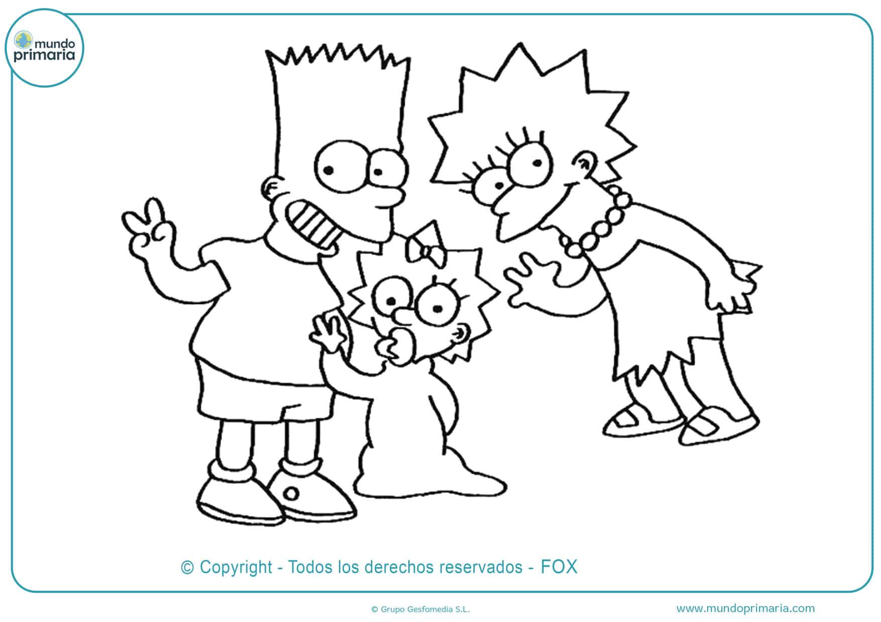 dibujos de la familia simpson feliz