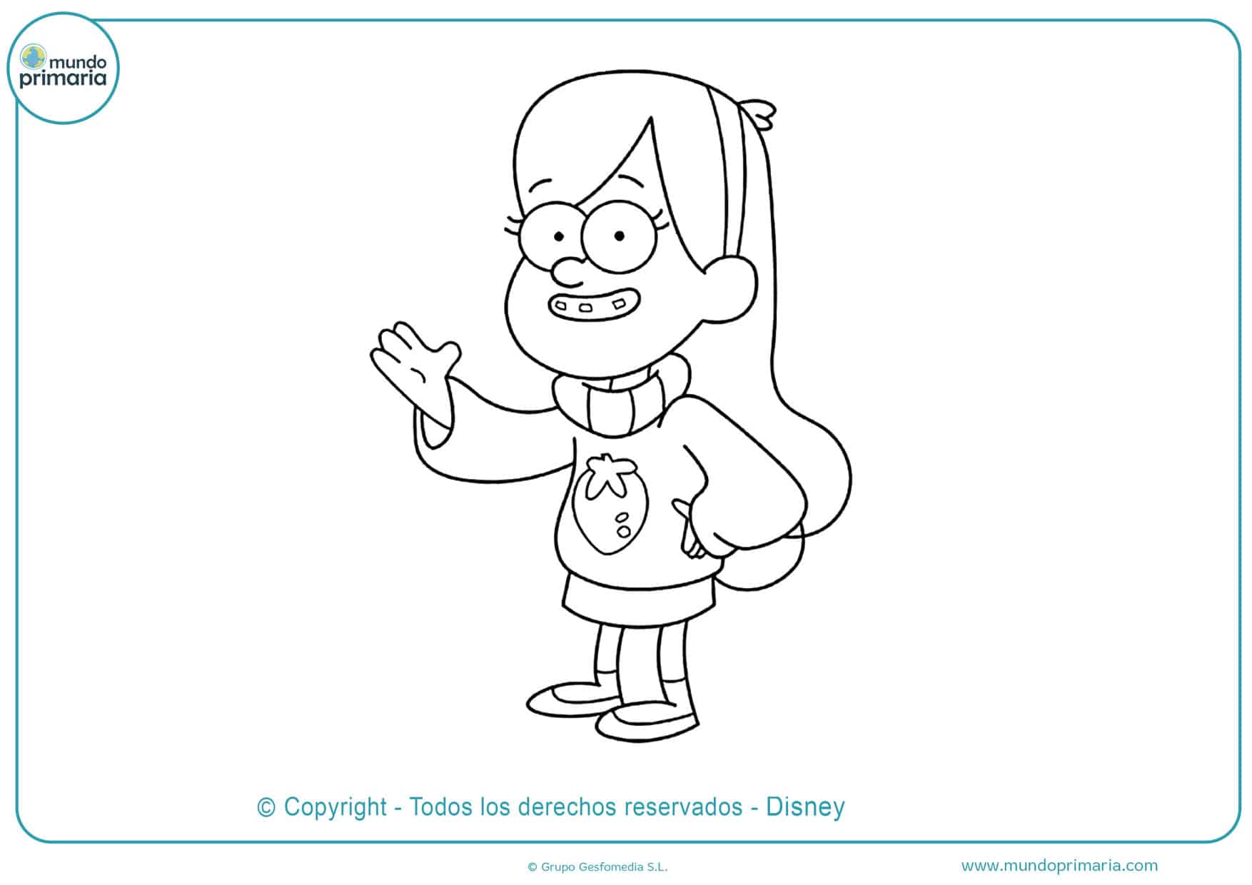 dibujos de gravity falls para imprimir y colorear