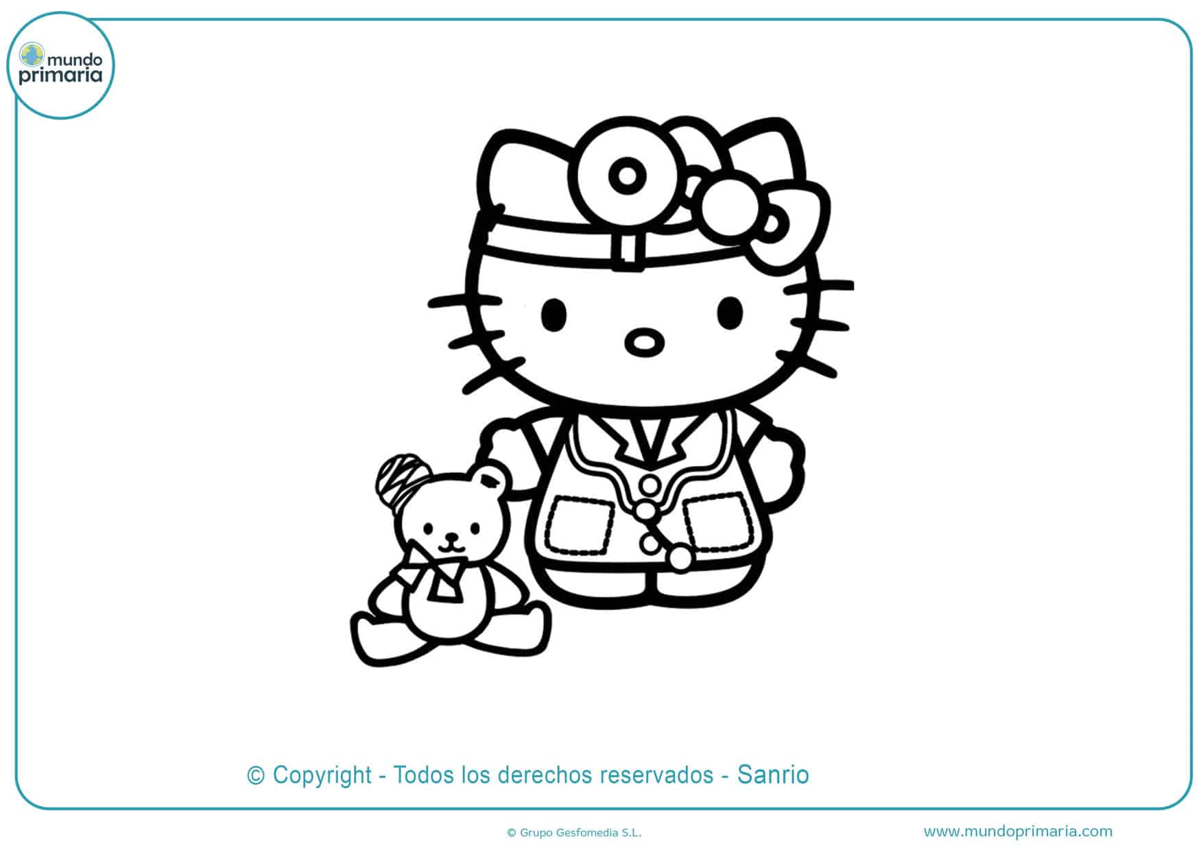 dibujos de hello kitty para imprimir y colorear