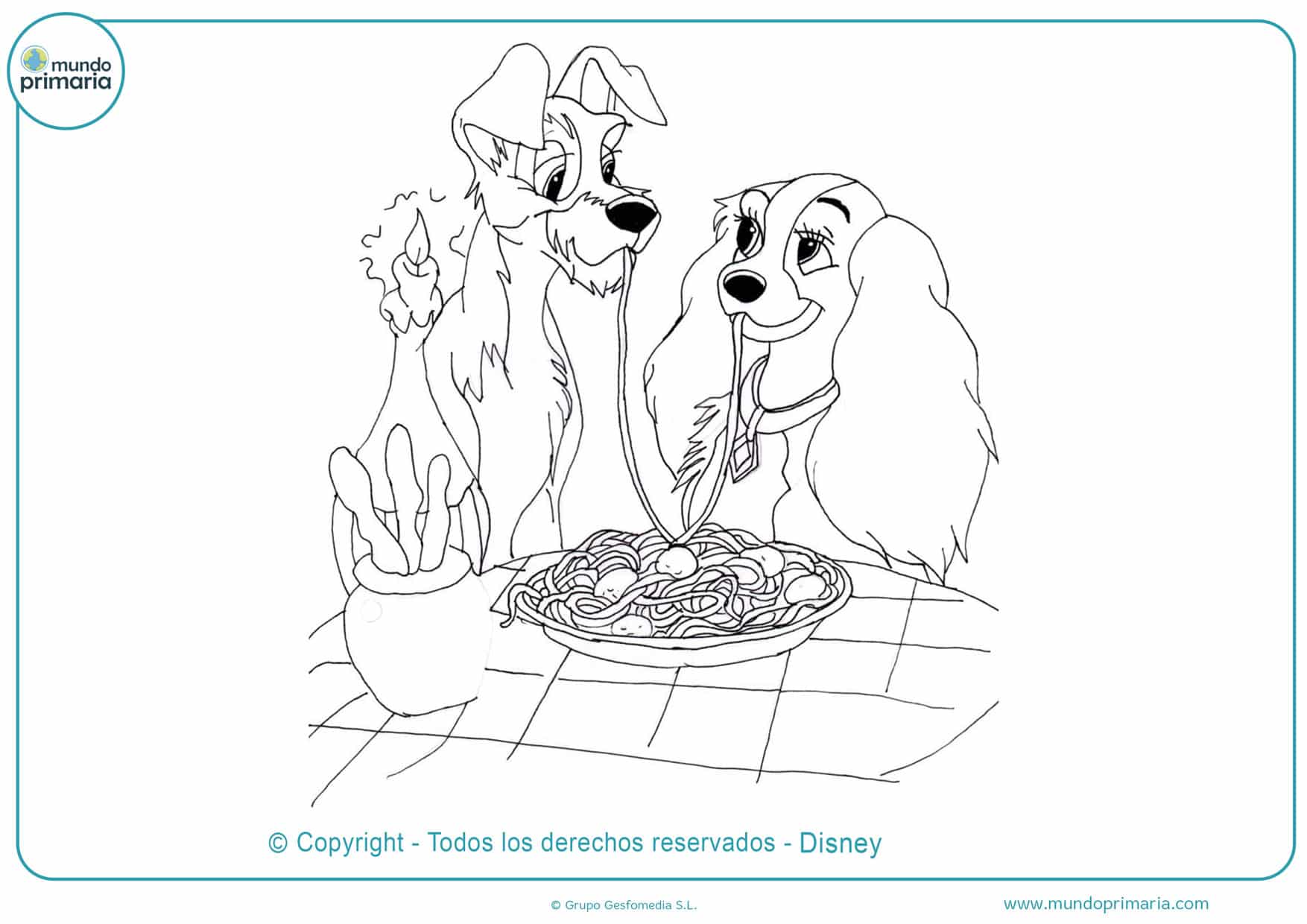 Dibujos De Disney Para Colorear Mundo Primaria