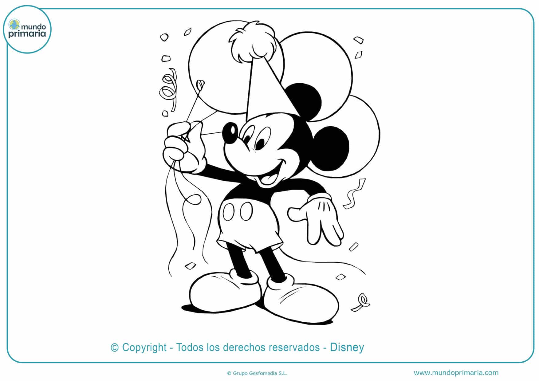 Dibujos De Mickey Mouse Para Colorear Imprimir