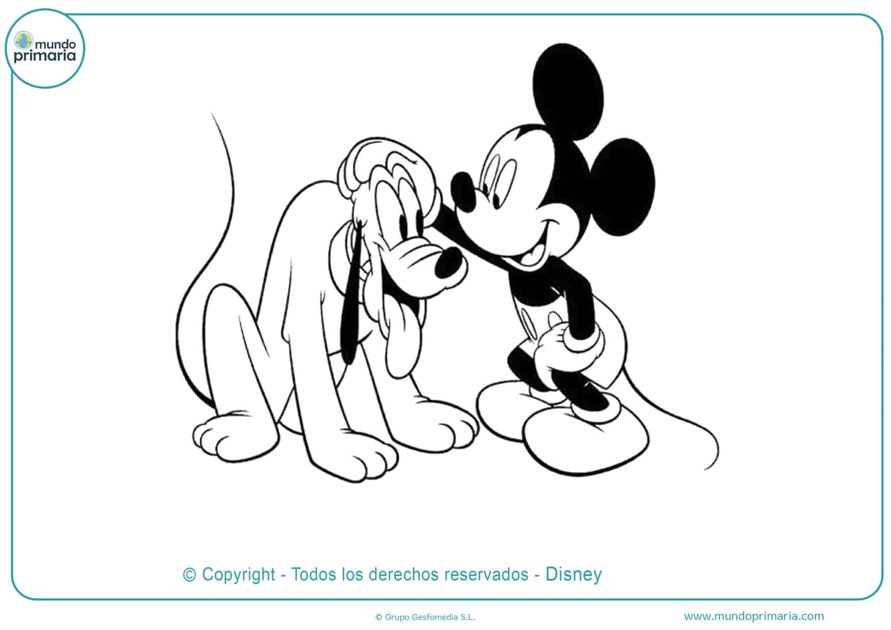 dibujos de mickey mouse para imprimir y colorear