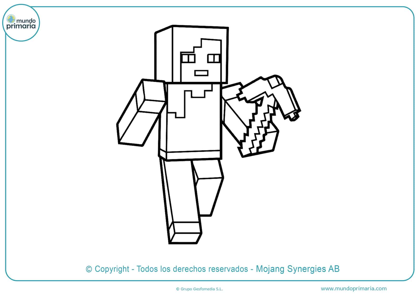 ▷ Dibujos de Minecraft para Colorear 【Imprimir y Descargar】