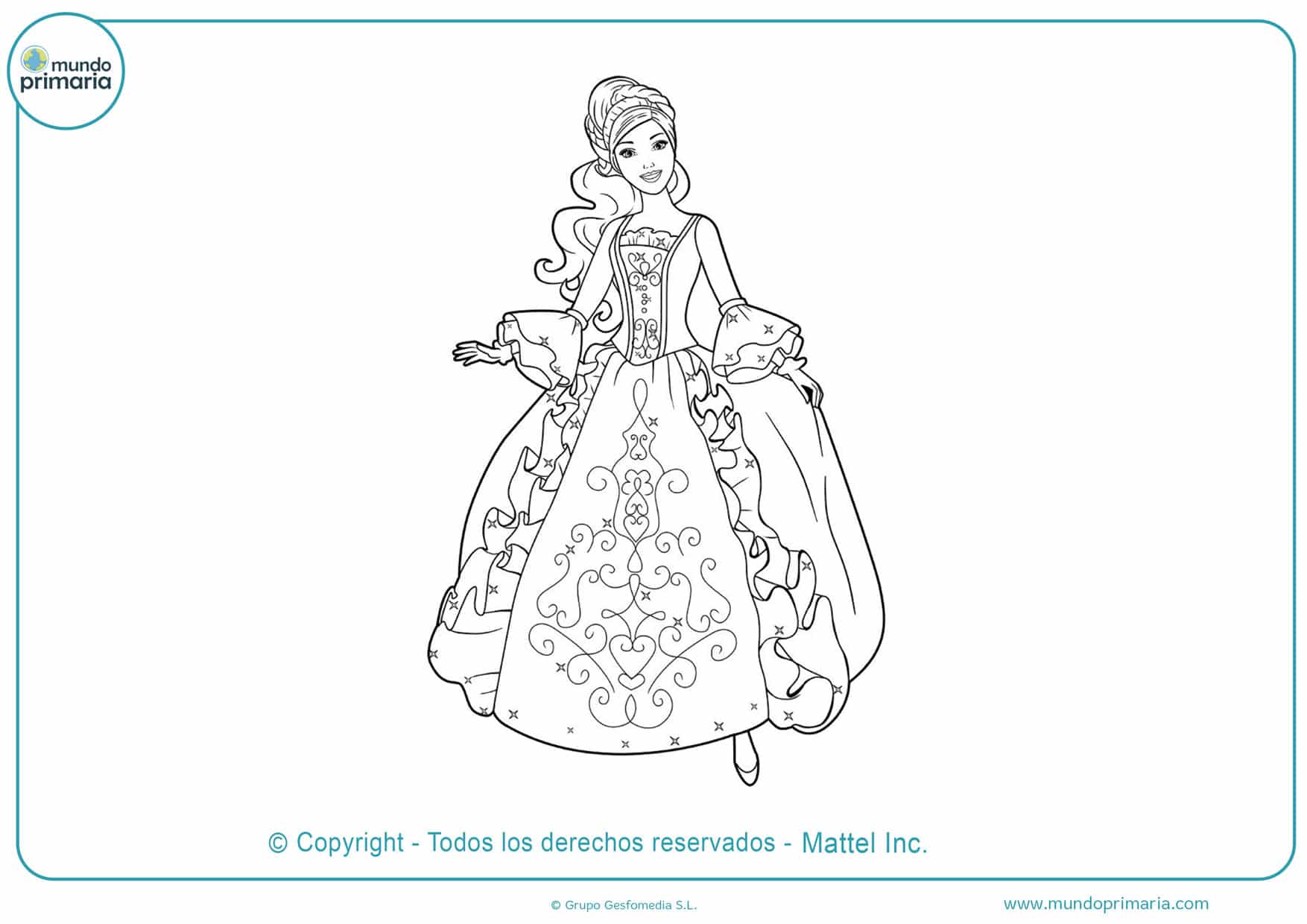 ▷ Dibujos de Barbie para Colorear 【Imprimir y Pintar】