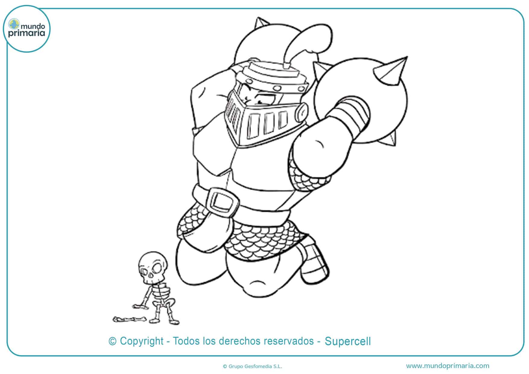 Dibujos de Clash Royale para Colorear e Imprimir - Mundo Primaria