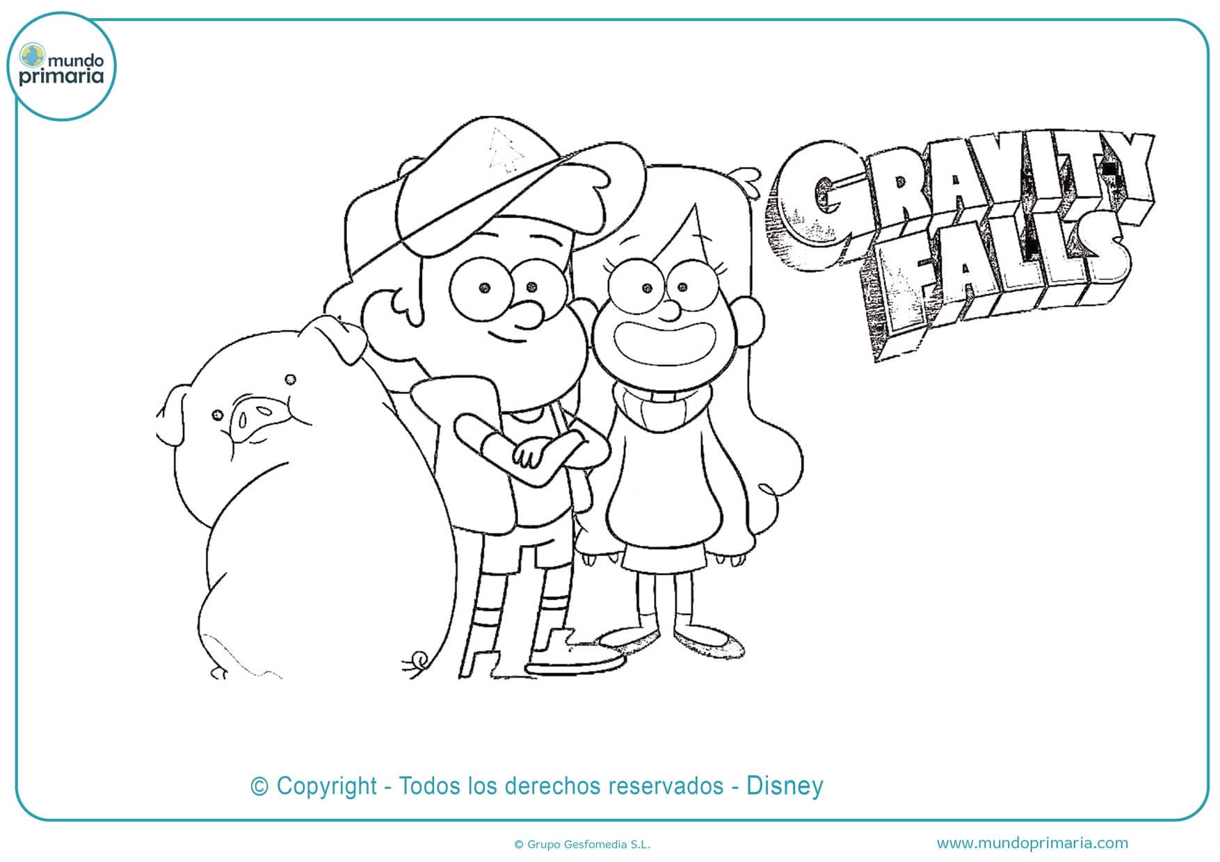 ▷ Dibujos de Gravity Falls para Colorear 【Todos los Personajes】 ▷ Dibujos de Gravity Falls para Colorear 【Todos los Personajes】