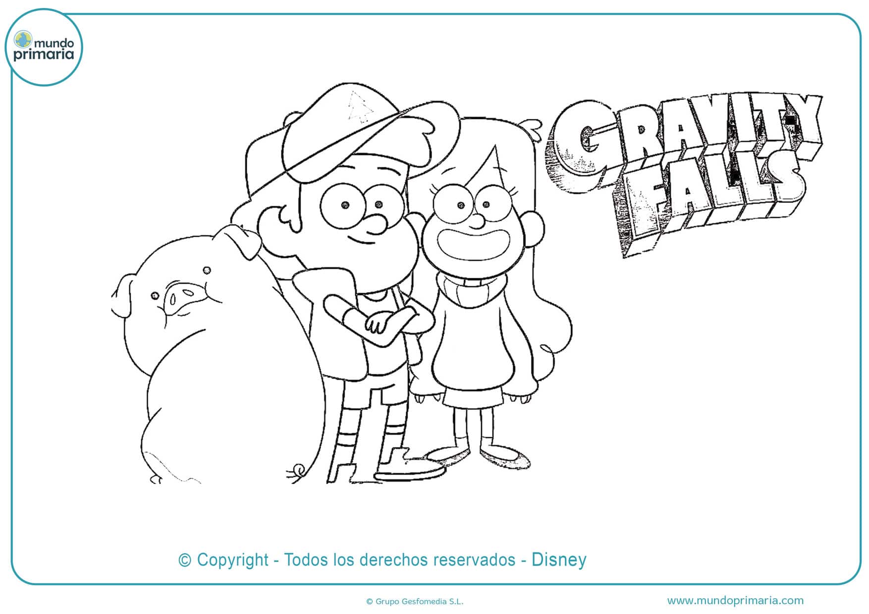 Detalle 22+ imagen dibujos para colorear de gravity falls