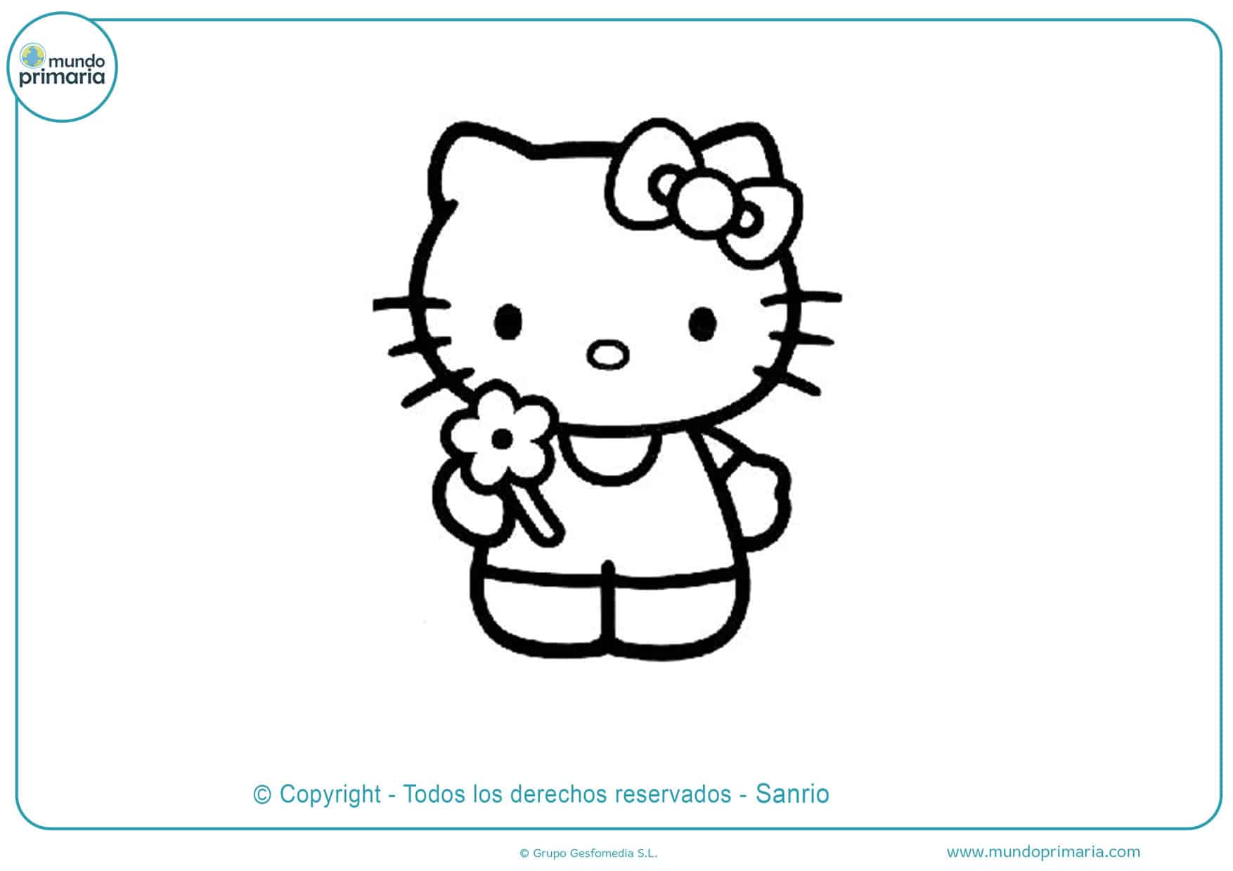 ▷ Dibujos de Hello Kitty para Colorear ◁ Imprimir y Pintar