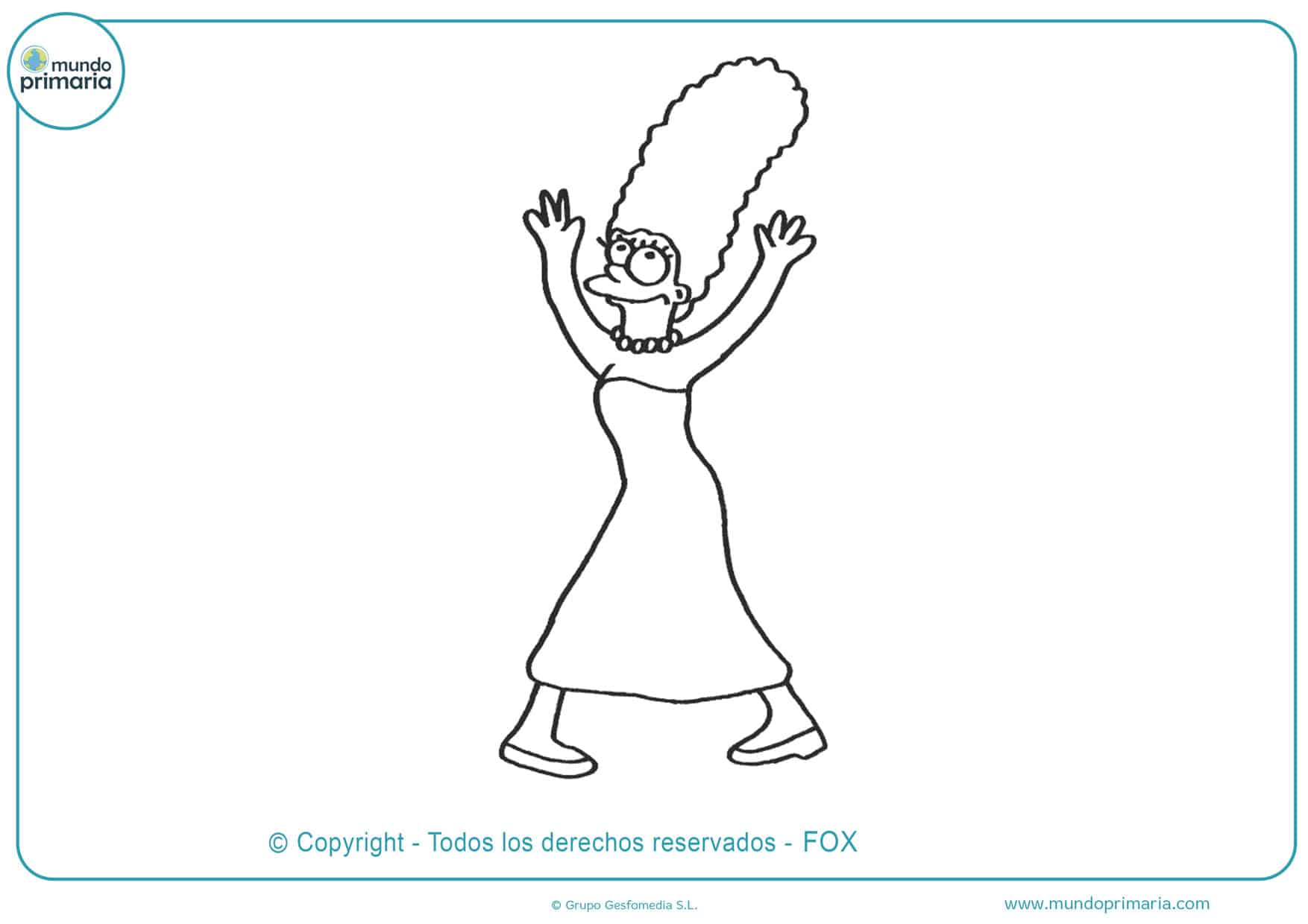 dibujos para colorear de marge simpson