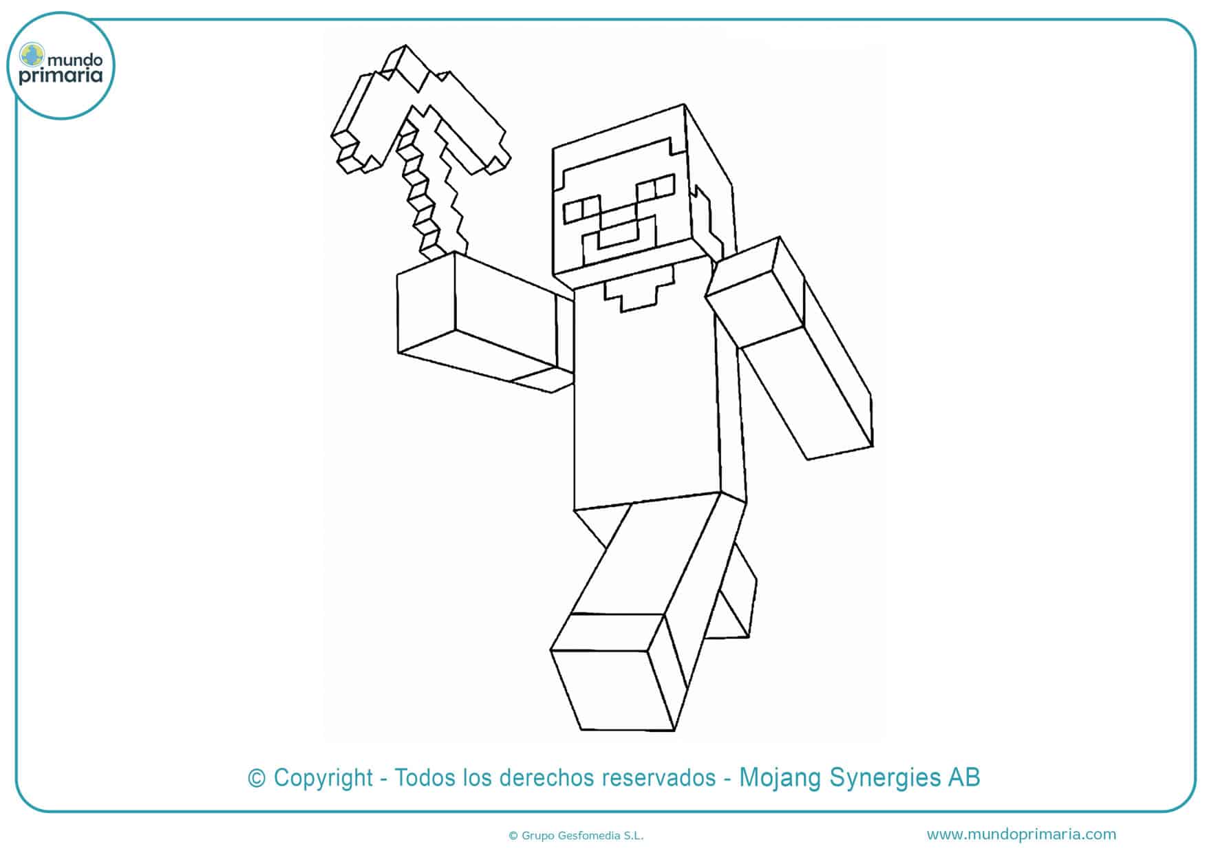 ▷ Dibujos de Minecraft para Colorear 【Imprimir y Descargar】